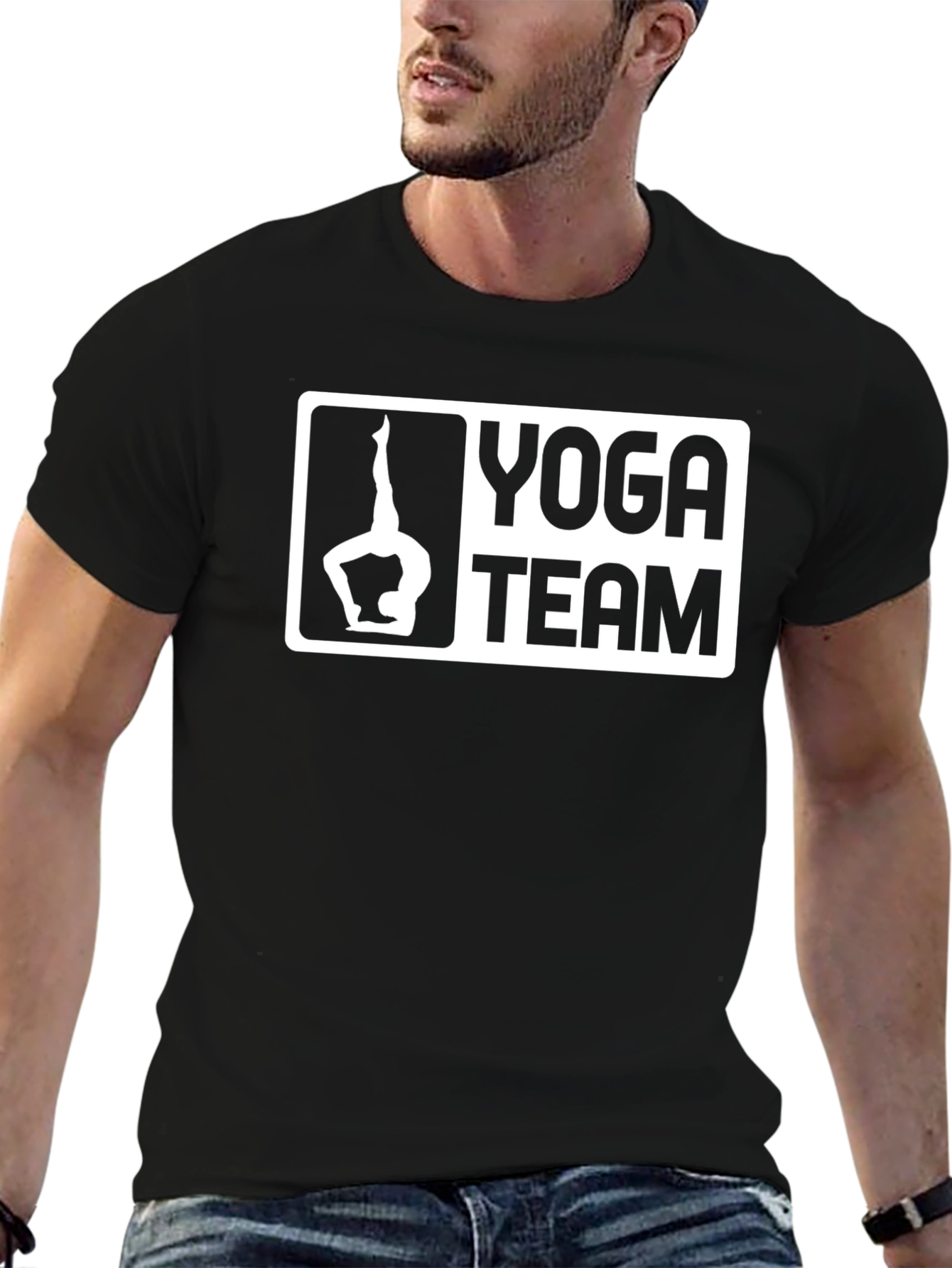 Yoga Team Graphic Tee - Black