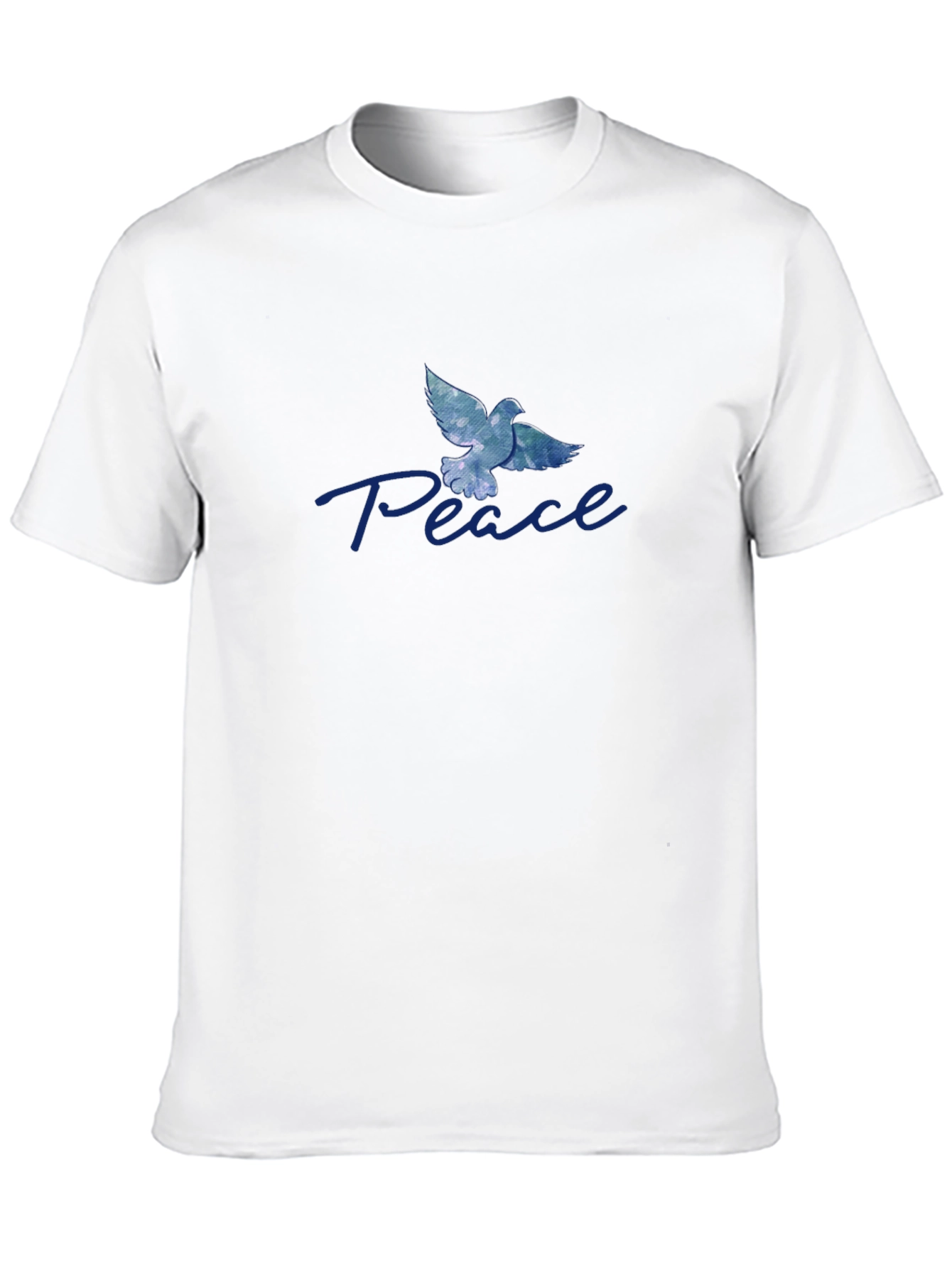 Peace Dove Graphic Tee - Soft Black Cotton