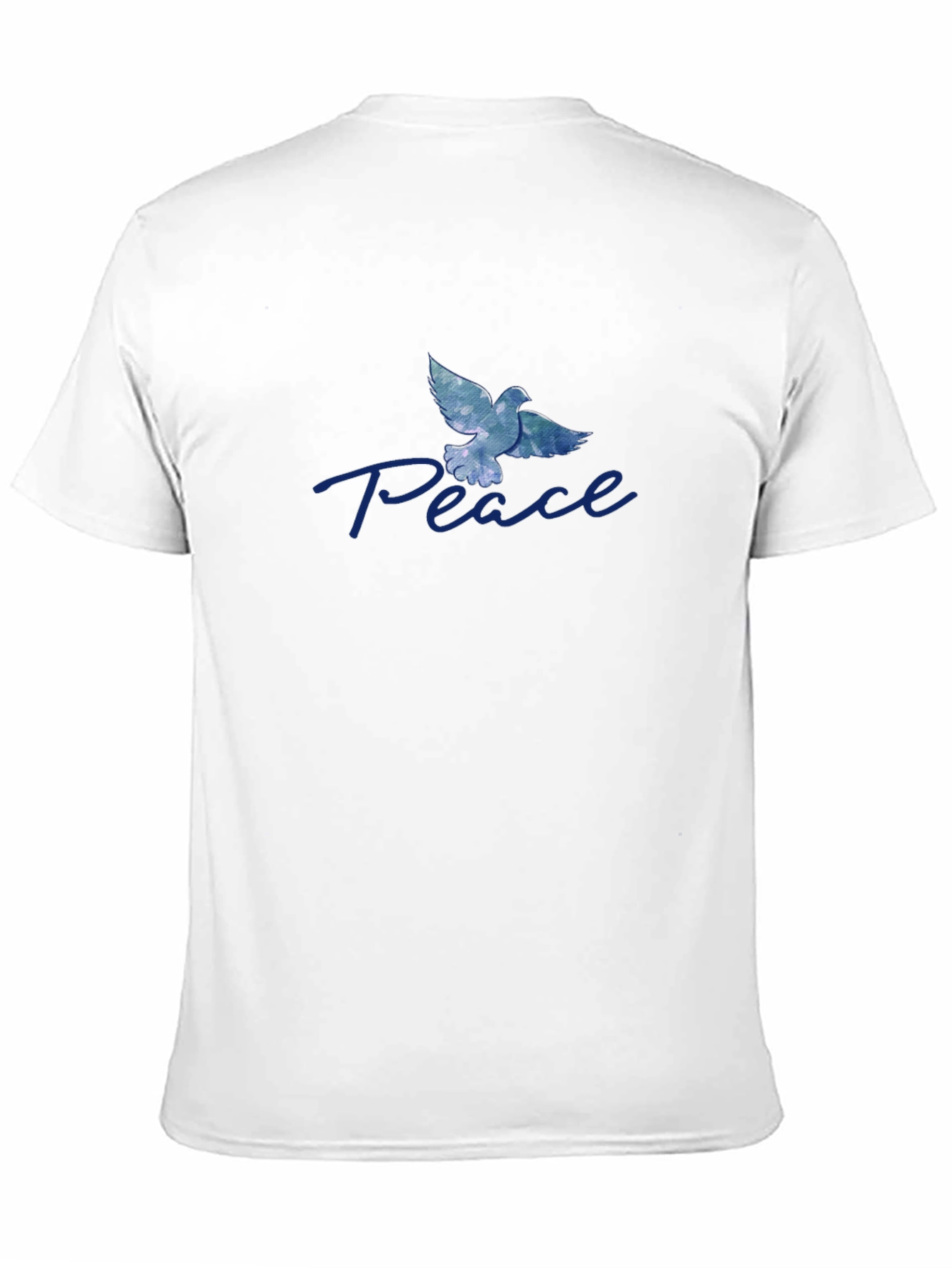 Peace Dove Graphic Tee - Soft Black Cotton