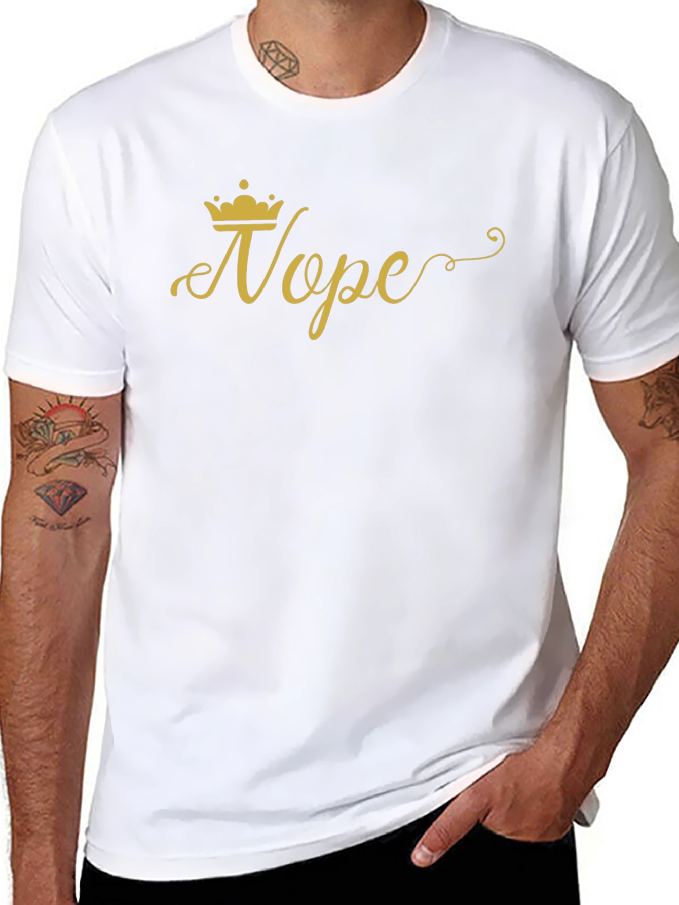 Nope Queen Graphic Tee - Casual Humor T-Shirt