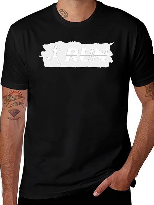 Run Graphic T-Shirt - Black