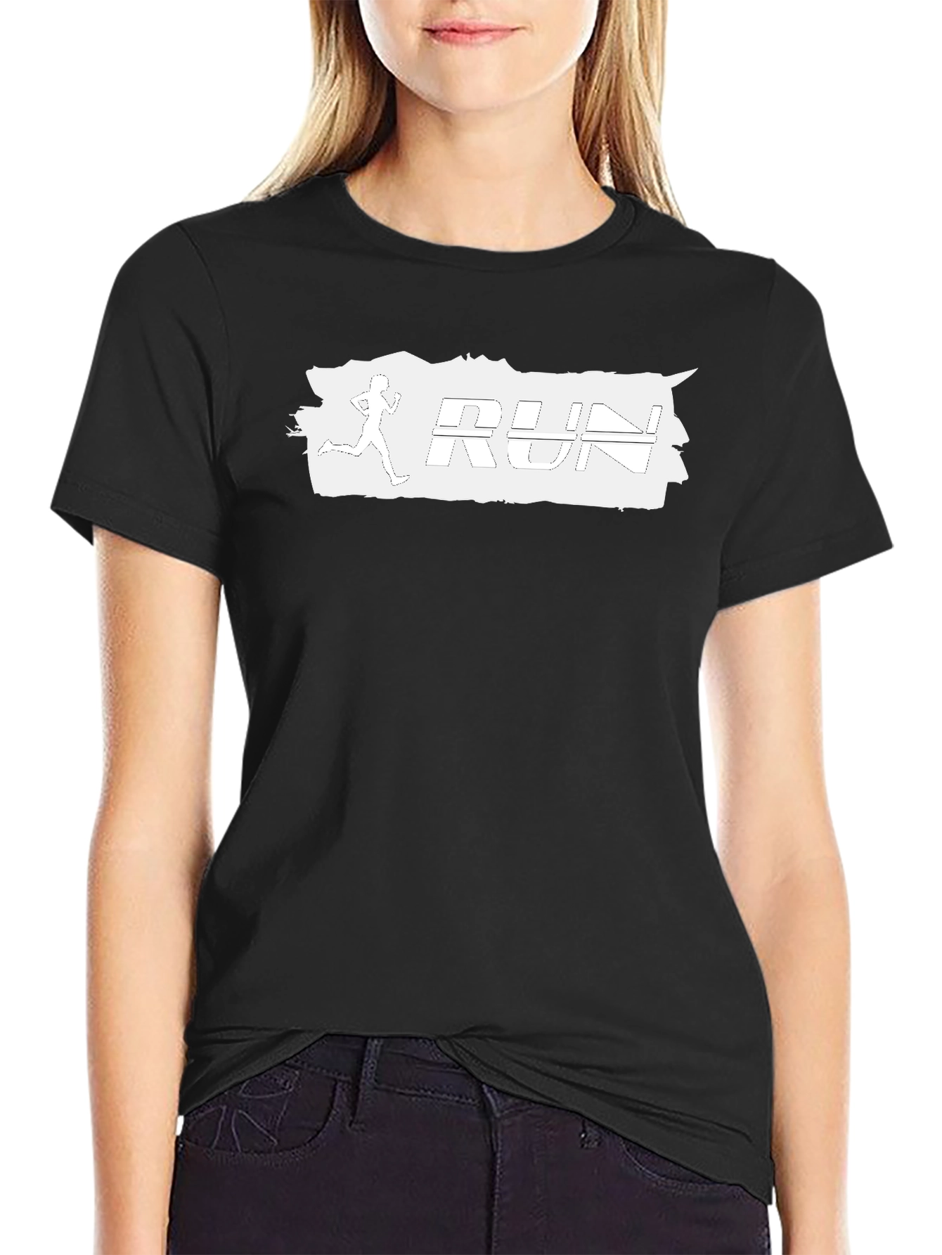 Run Graphic T-Shirt - Black