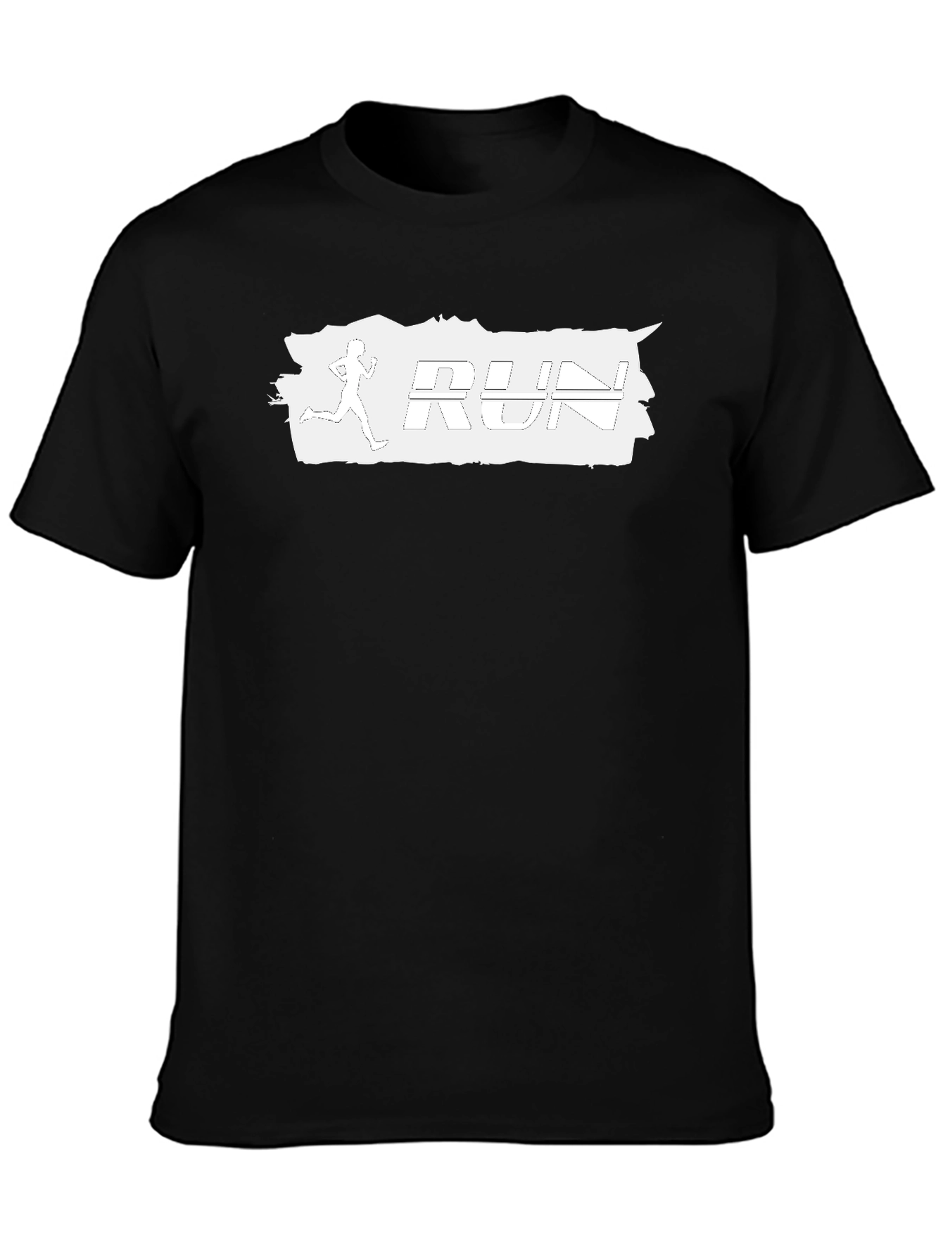 Run Graphic T-Shirt - Black