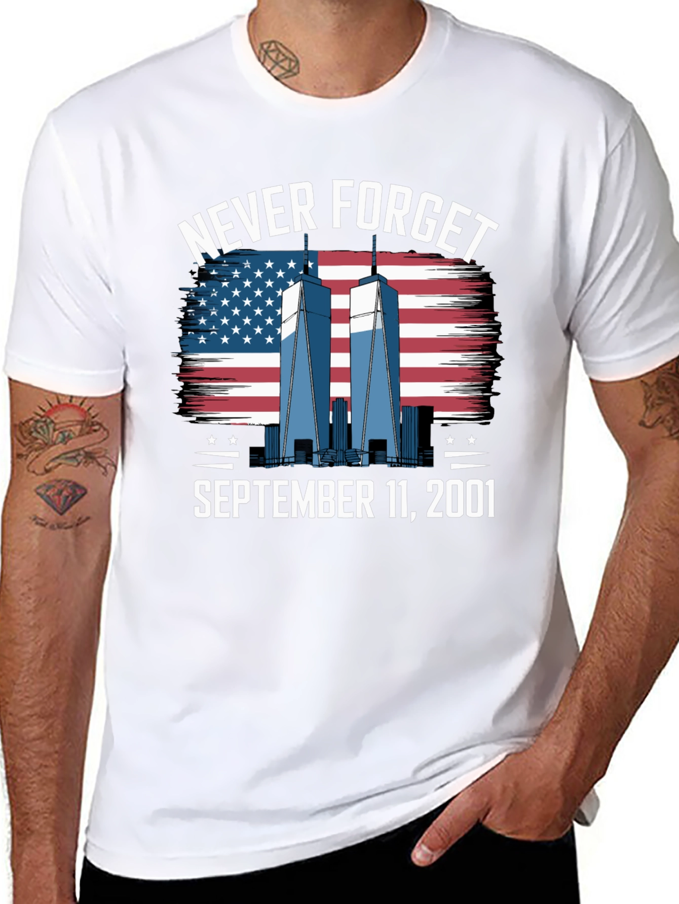 Never Forget 9/11 Graphic T-Shirt
