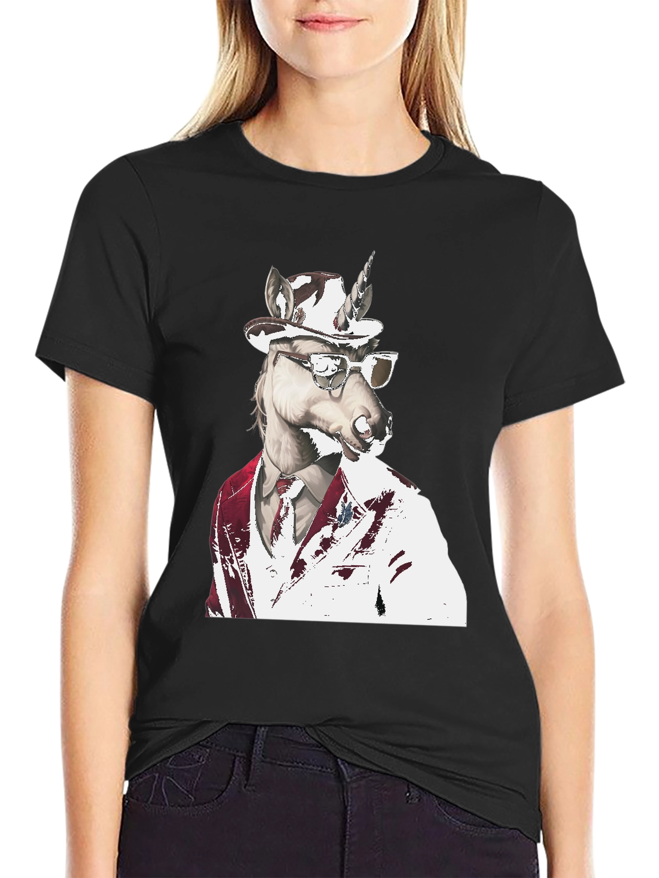 Dapper Unicorn T-Shirt - Classy Style