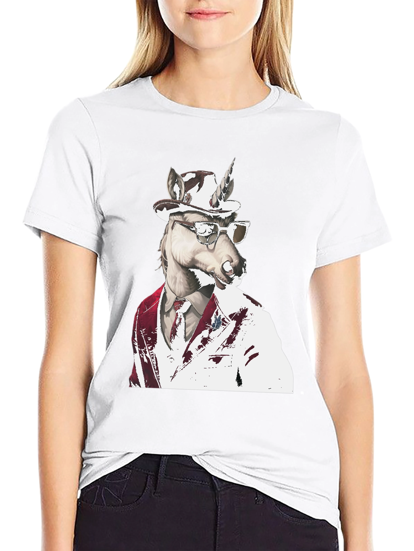 Dapper Unicorn T-Shirt - Classy Style