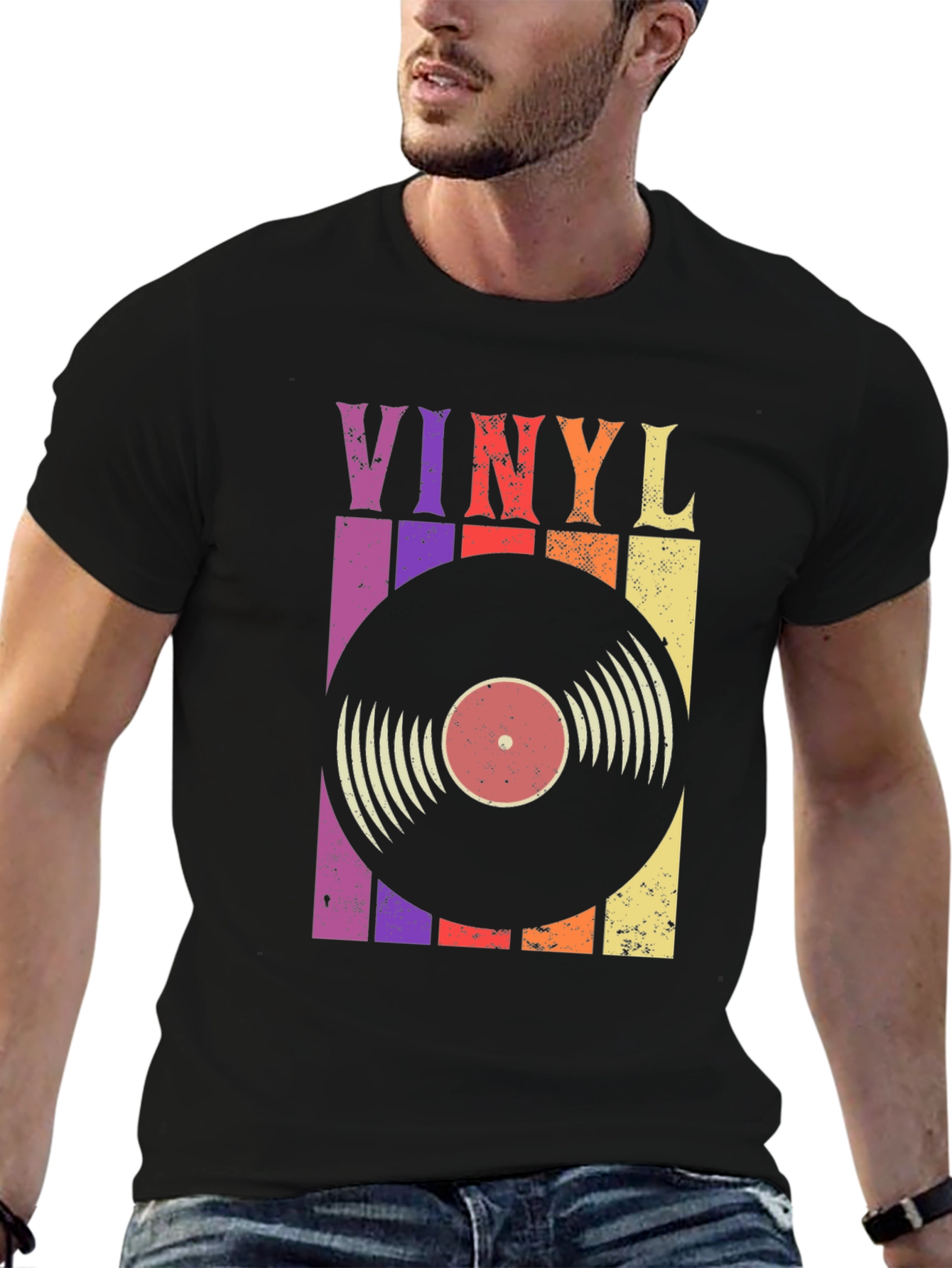 Retro Vinyl Record T-Shirt