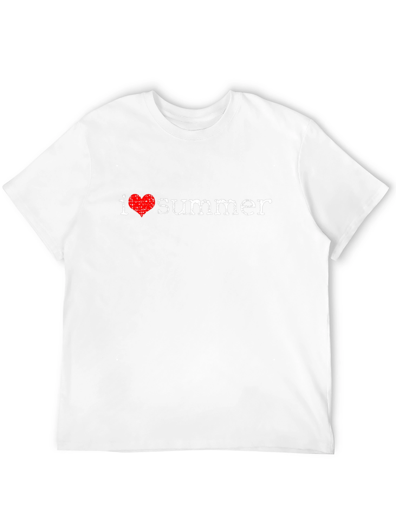 I Heart Summer Black Cotton T-Shirt