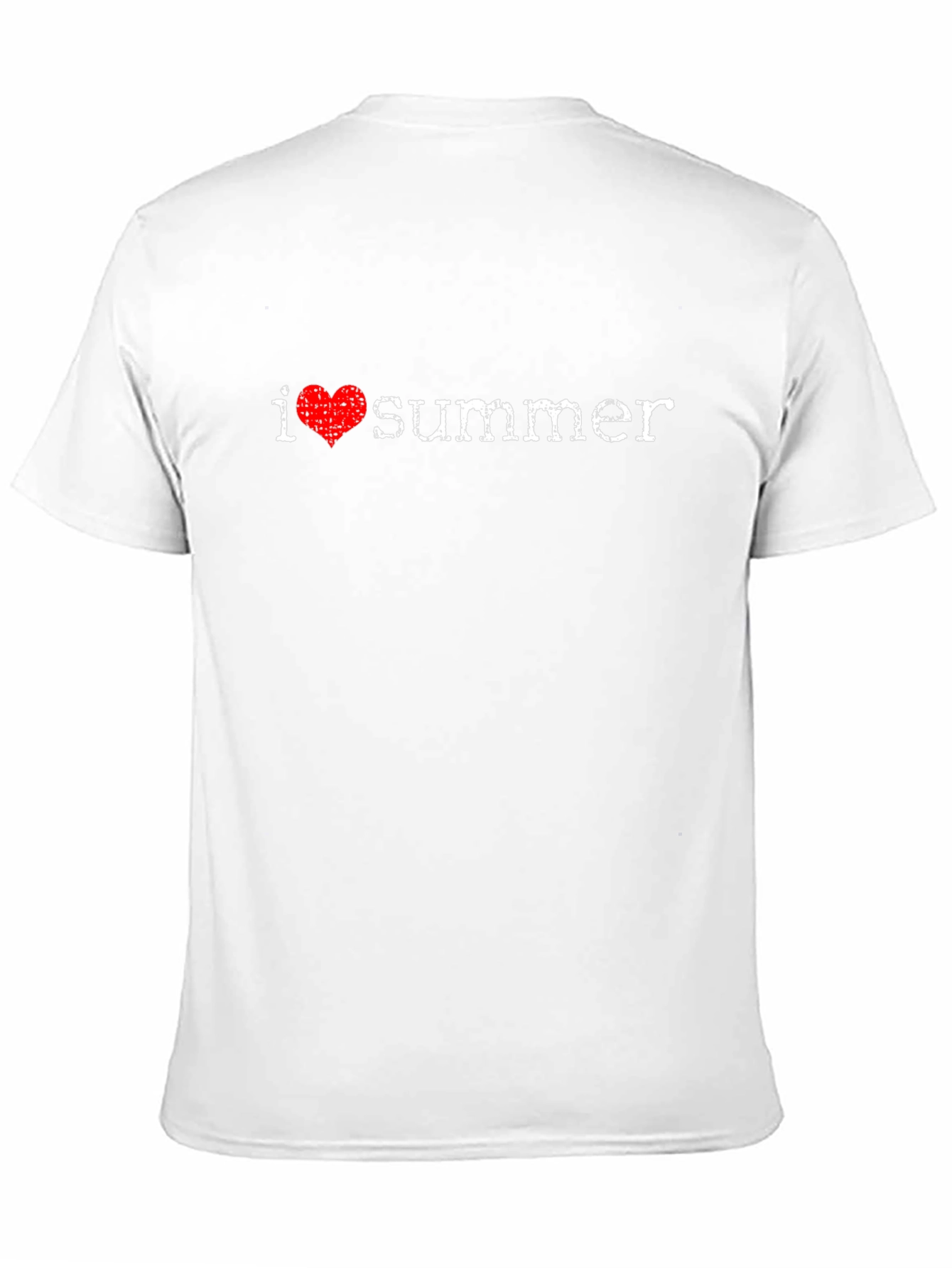 I Heart Summer Black Cotton T-Shirt