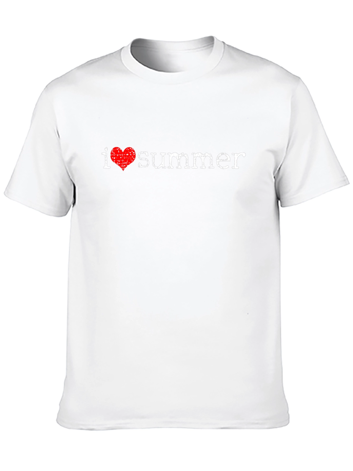 I Heart Summer Black Cotton T-Shirt