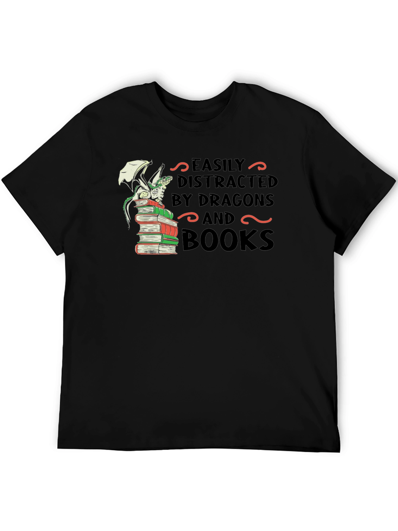 Dragon and Books T-Shirt