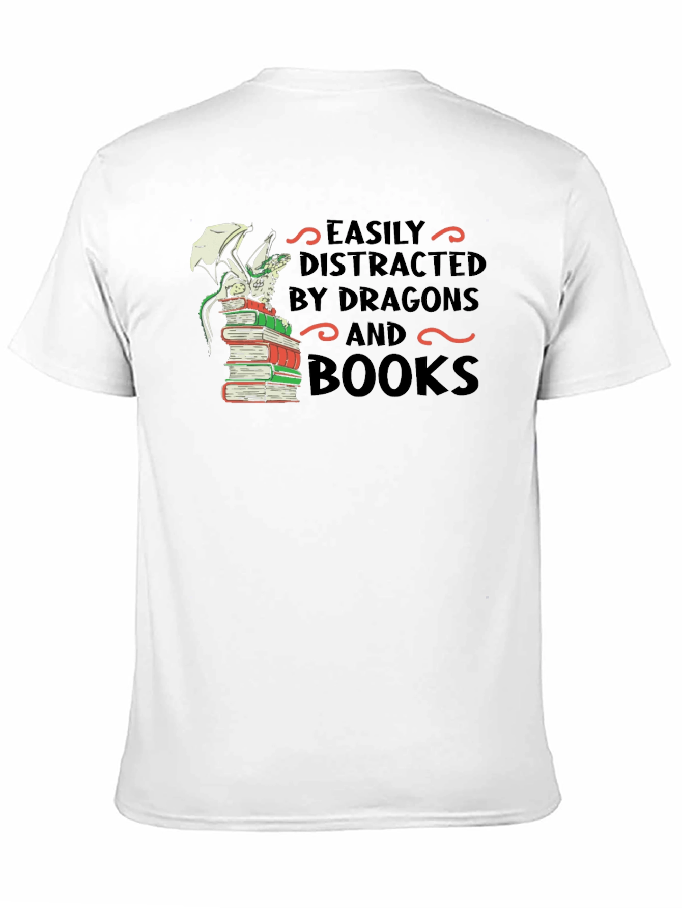 Dragon and Books T-Shirt