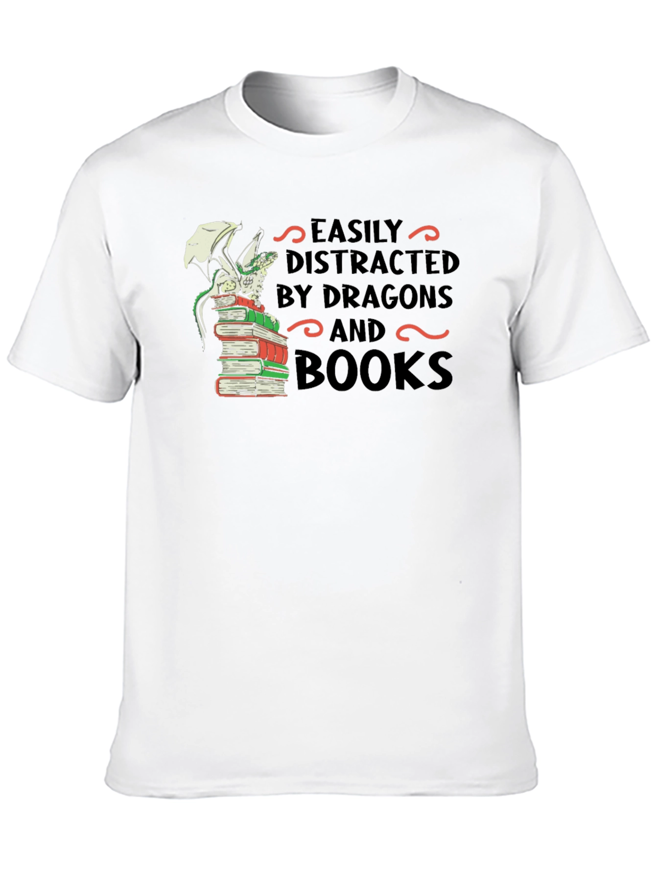 Dragon and Books T-Shirt