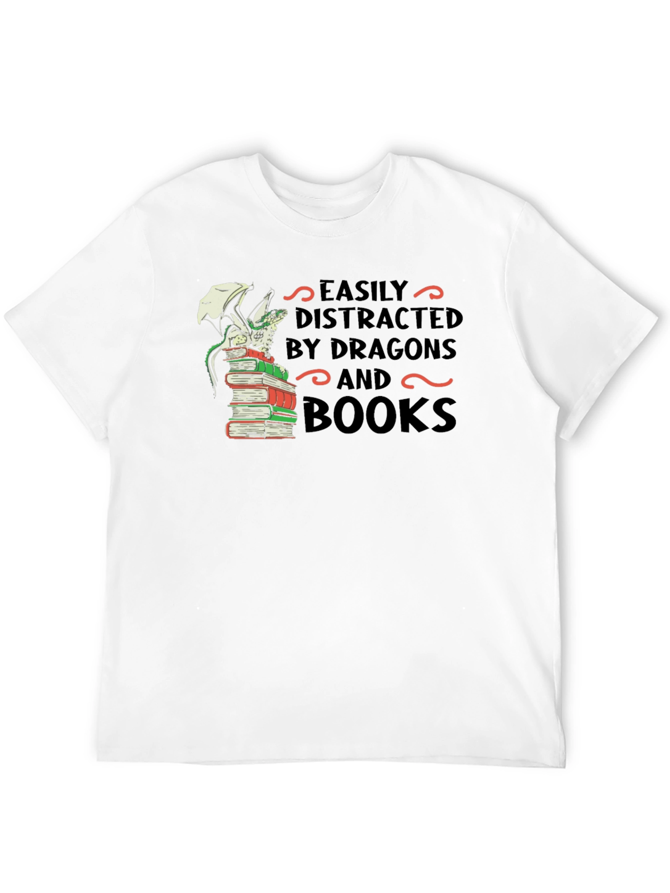 Dragon and Books T-Shirt