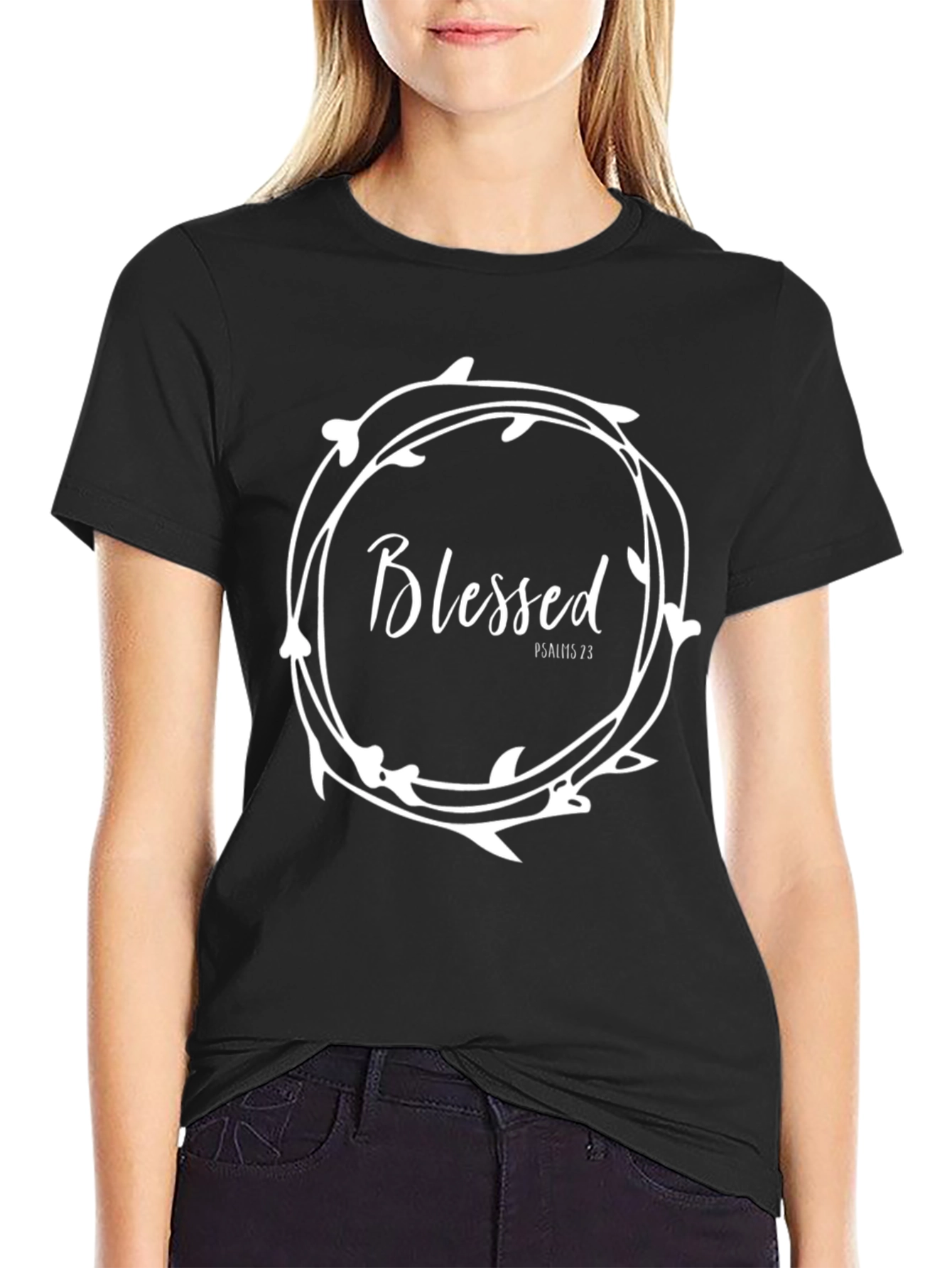 Blessed T-Shirt - Christian Graphic Tee - Psalms 73