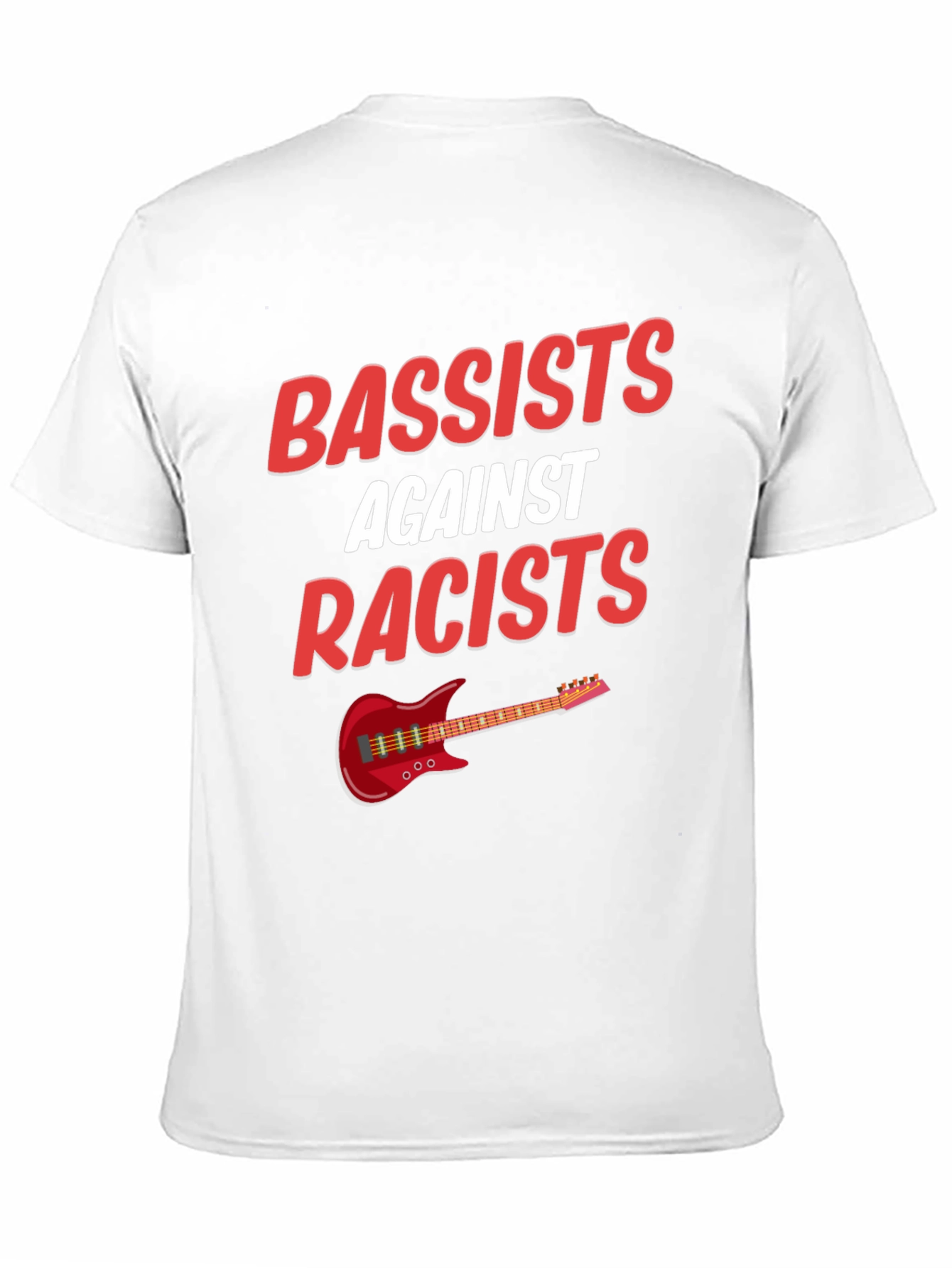 Bassists Against Racists T-Shirt Music Lover Tee