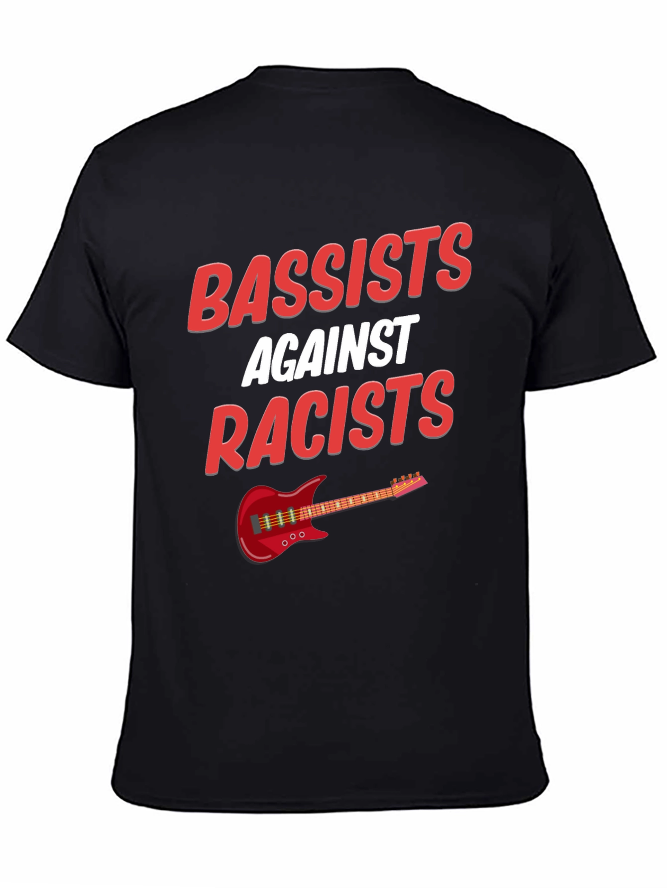 Bassists Against Racists T-Shirt Music Lover Tee