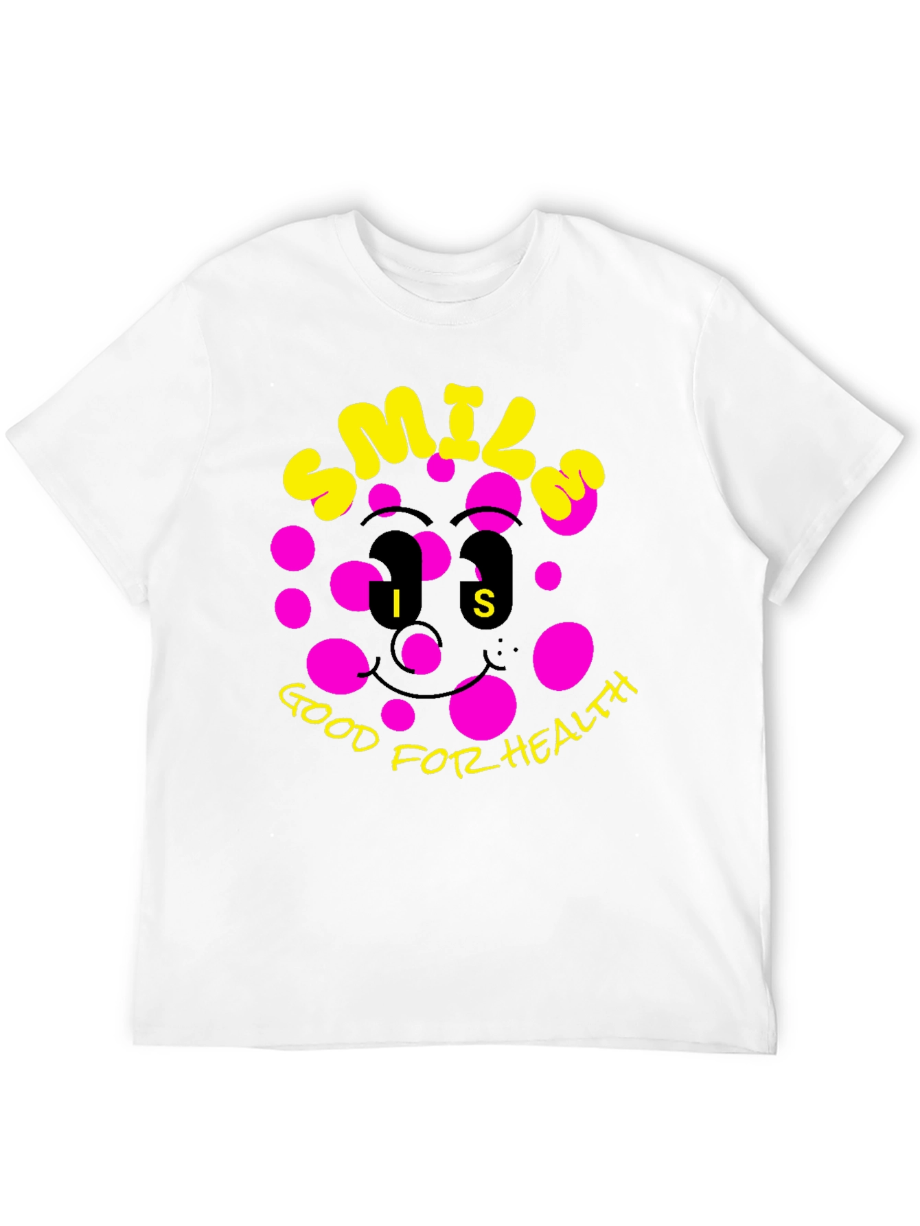 Smile Good for Health Black T-Shirt