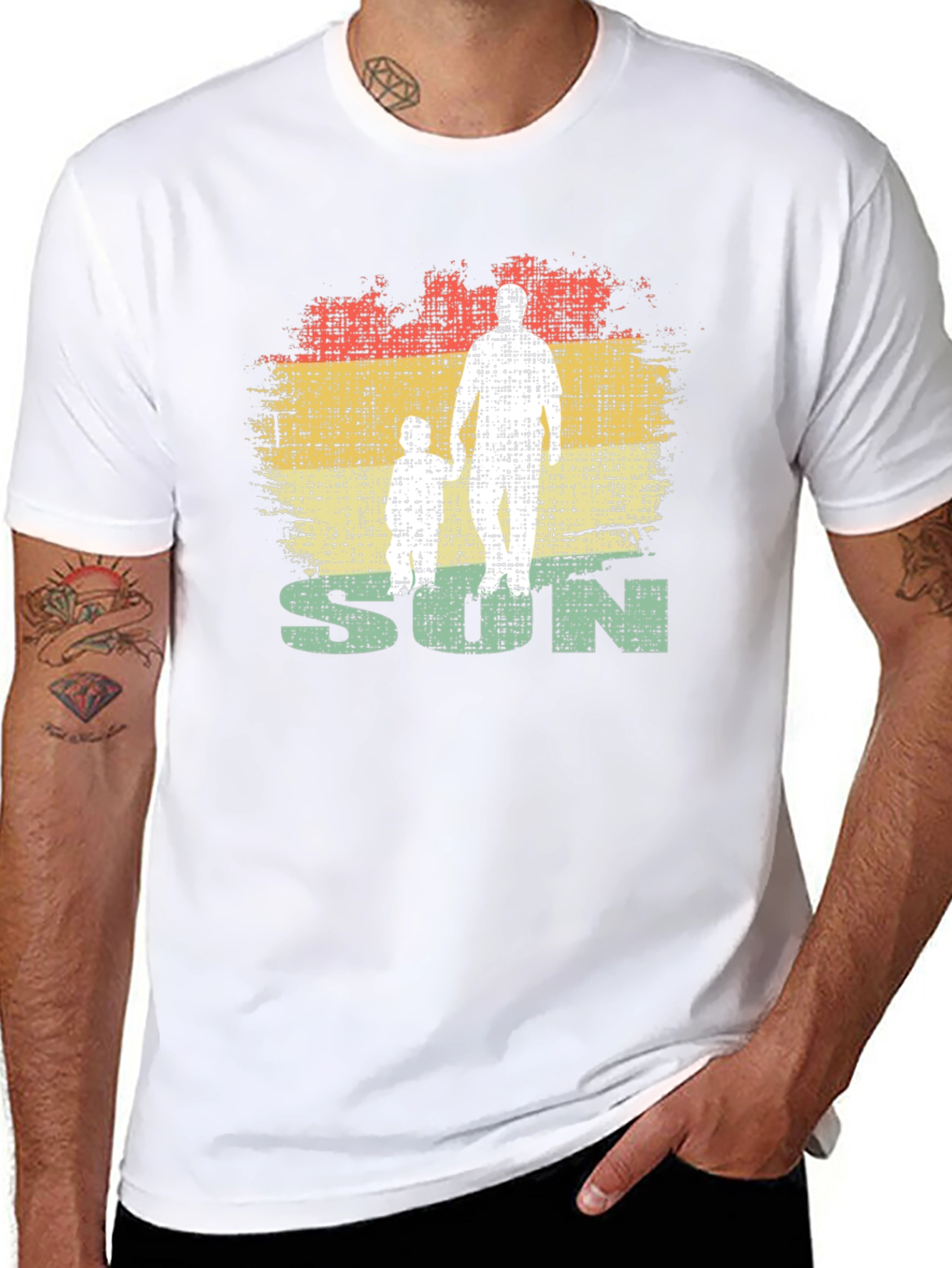 Father & Son Retro Style Graphic Tee