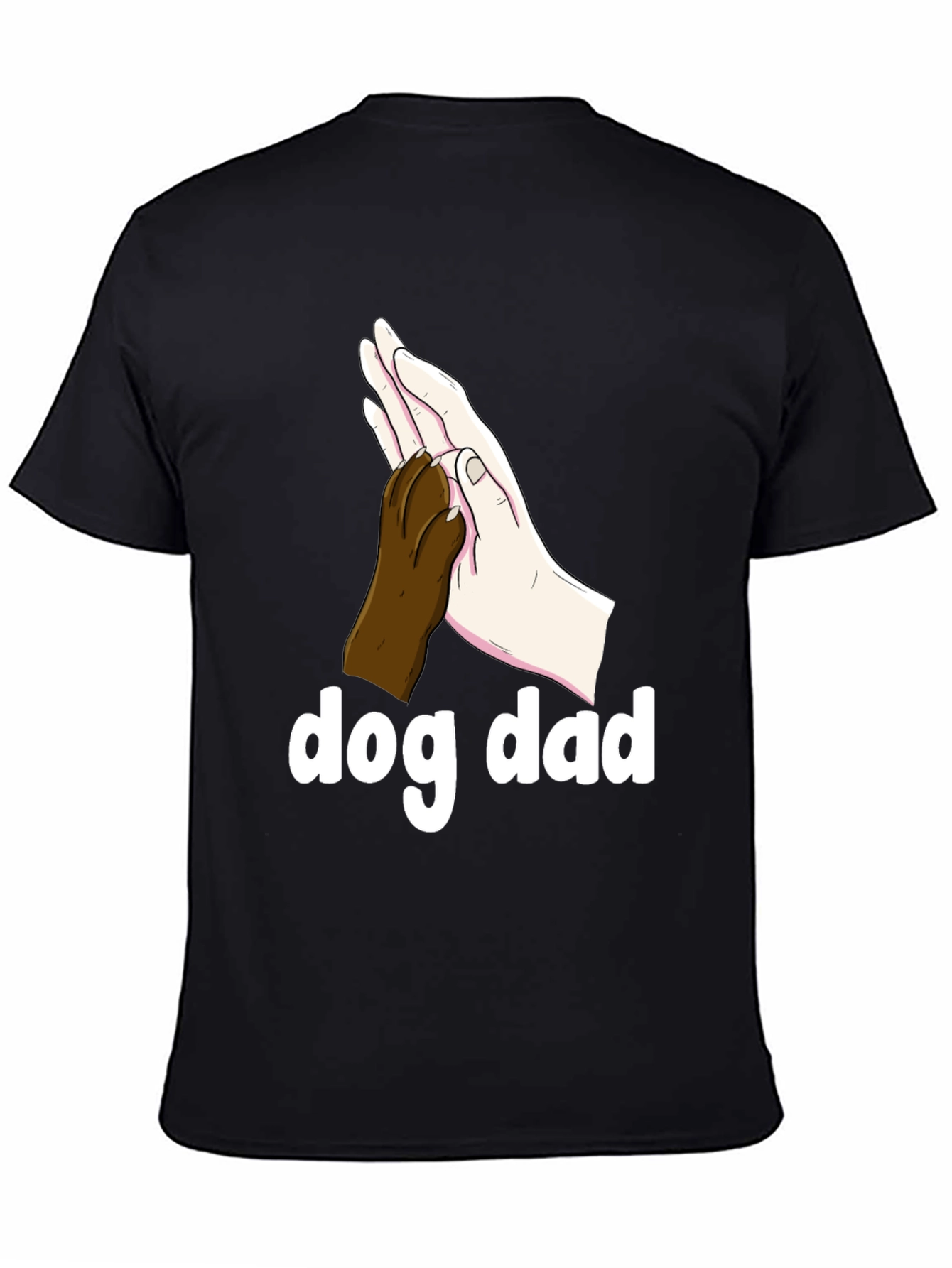 Dog Dad T-Shirt - Paw High Five Design