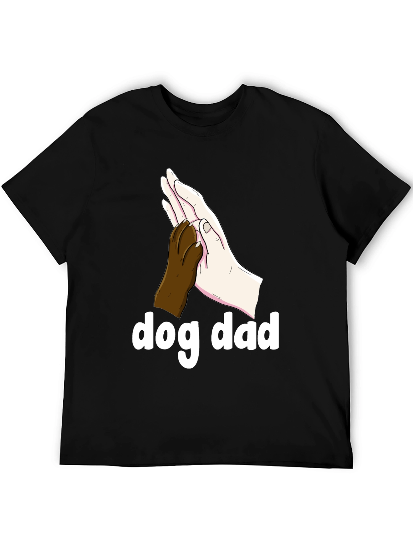Dog Dad T-Shirt - Paw High Five Design
