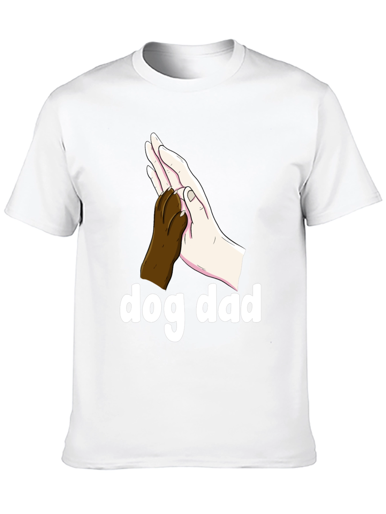 Dog Dad T-Shirt - Paw High Five Design