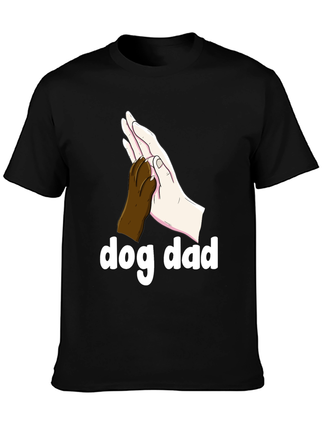 Dog Dad T-Shirt - Paw High Five Design