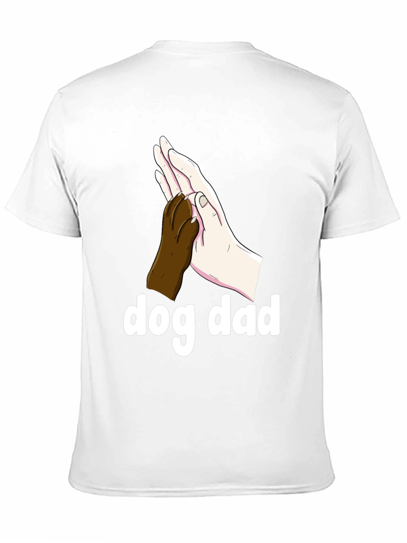 Dog Dad T-Shirt - Paw High Five Design