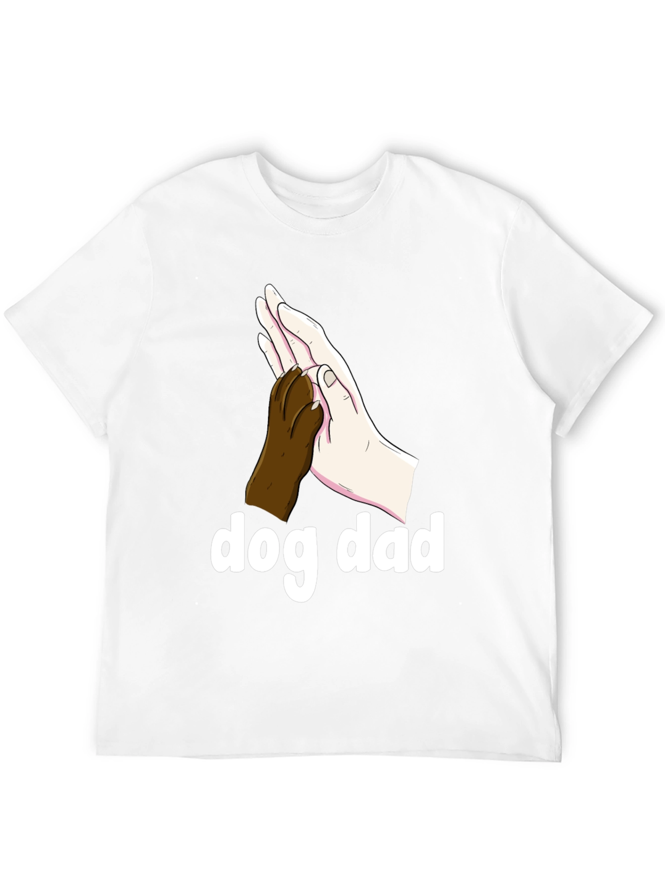 Dog Dad T-Shirt - Paw High Five Design