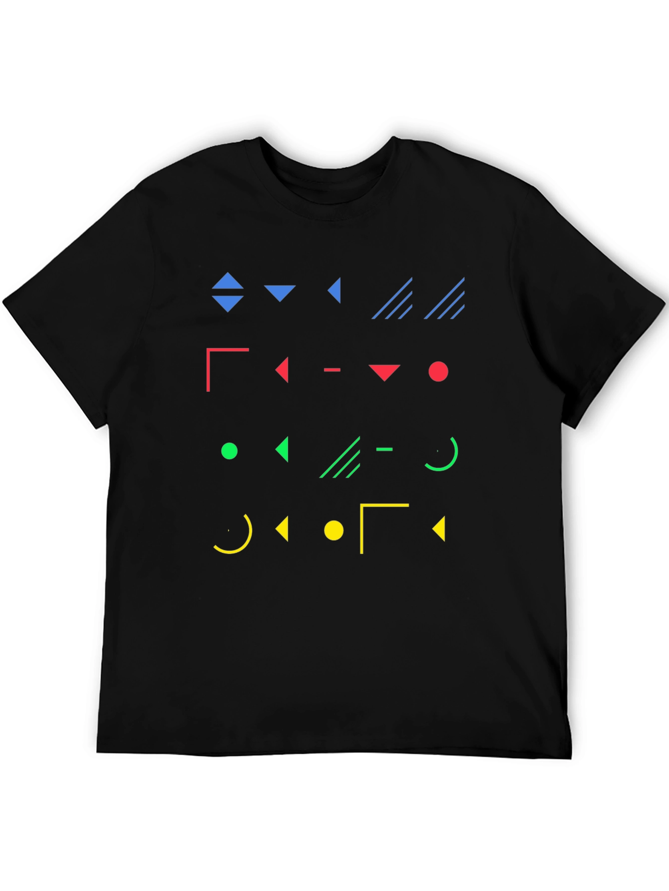 Geometric Shapes Graphic Print T-Shirt