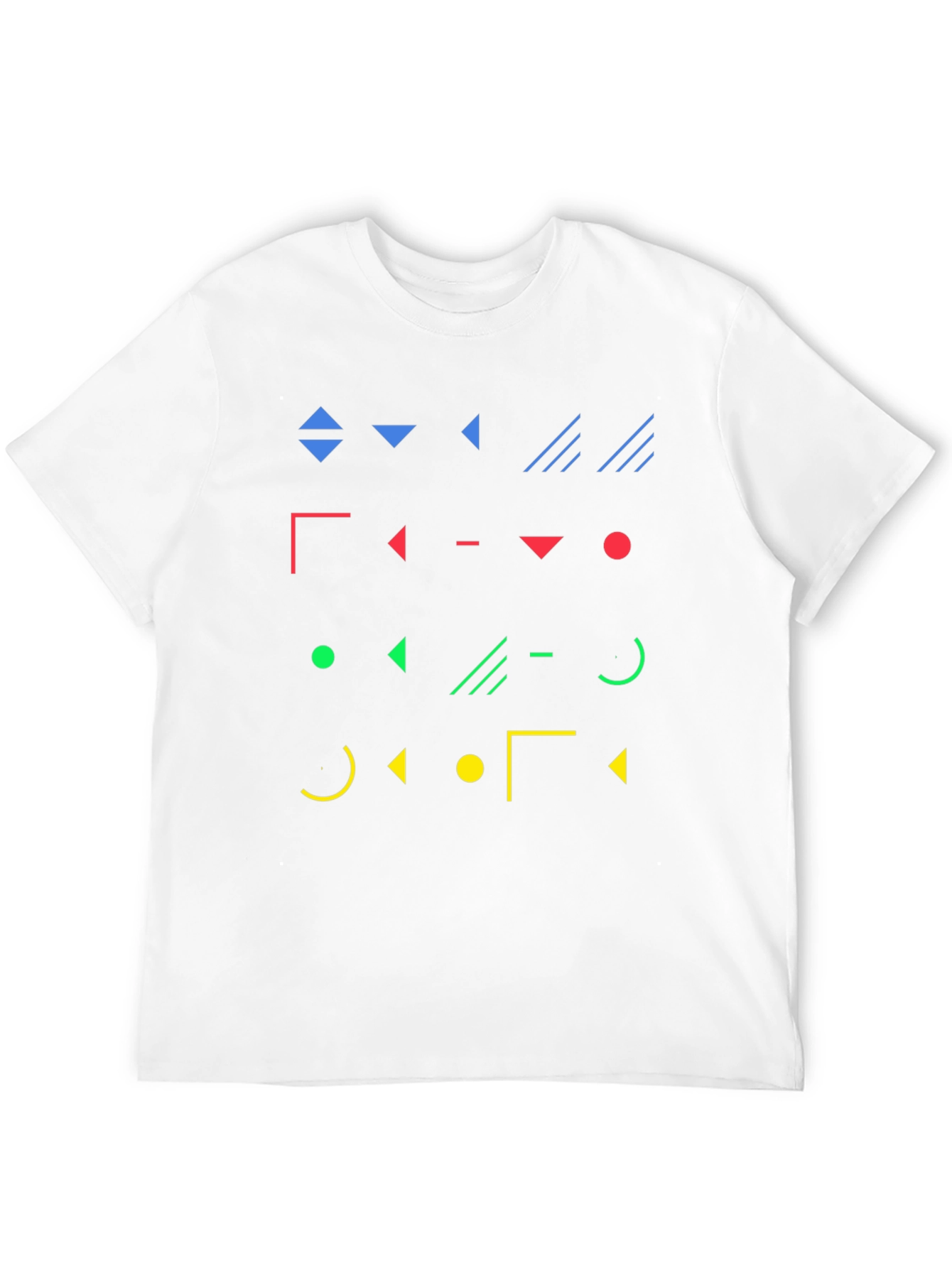 Geometric Shapes Graphic Print T-Shirt