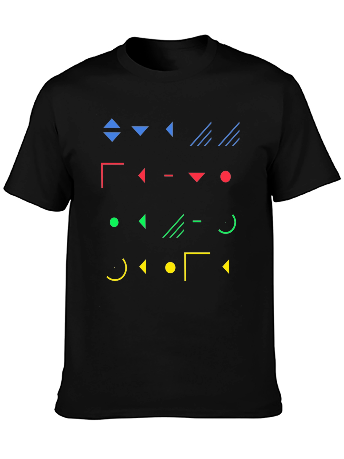 Geometric Shapes Graphic Print T-Shirt