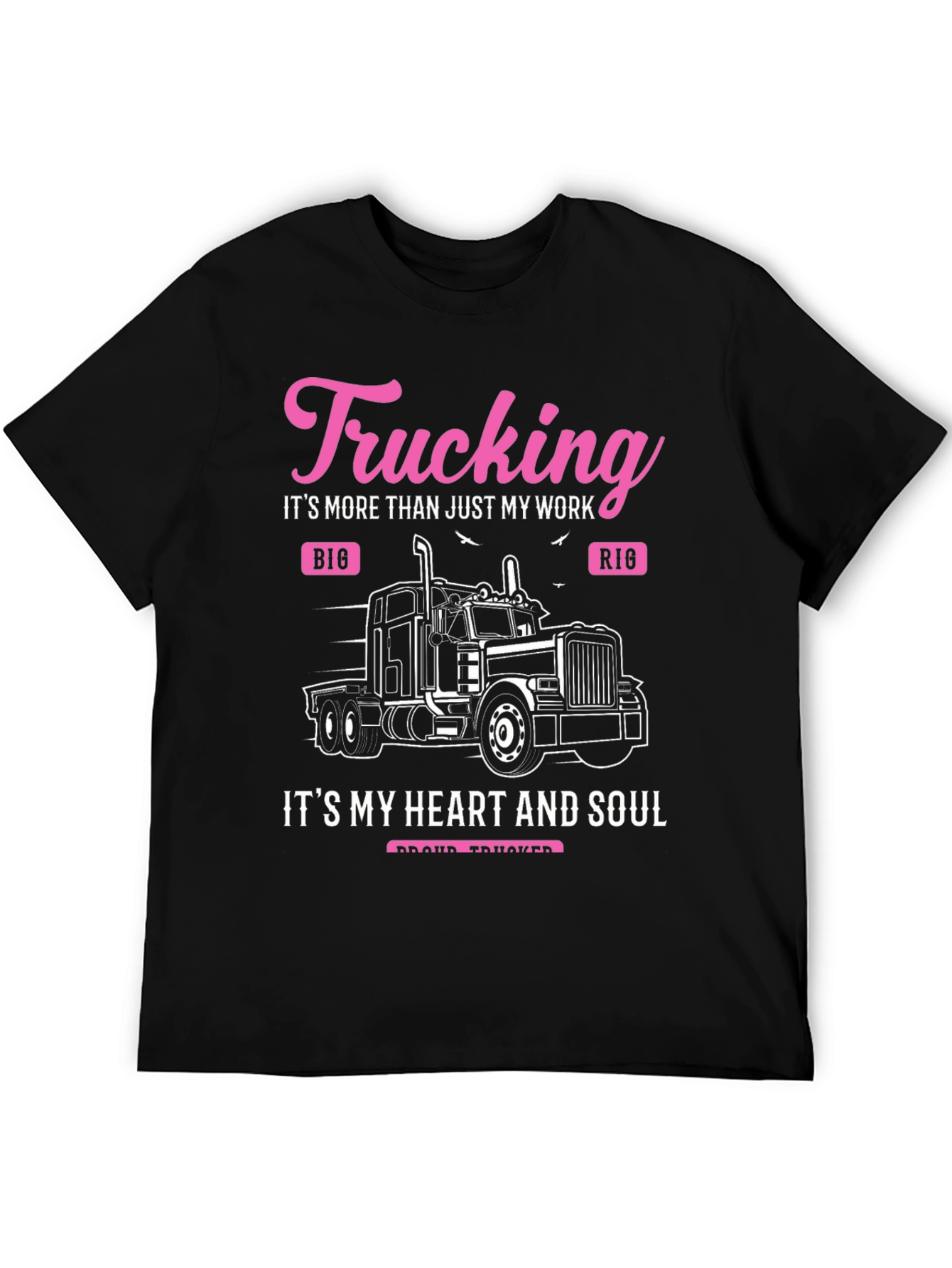 Trucking Heart & Soul Black T-Shirt