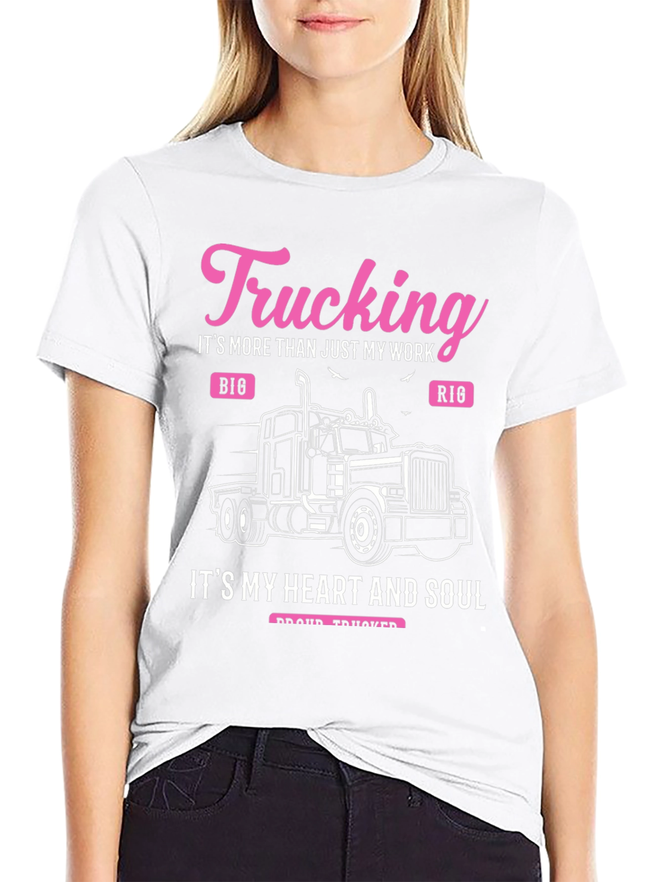 Trucking Heart & Soul Black T-Shirt