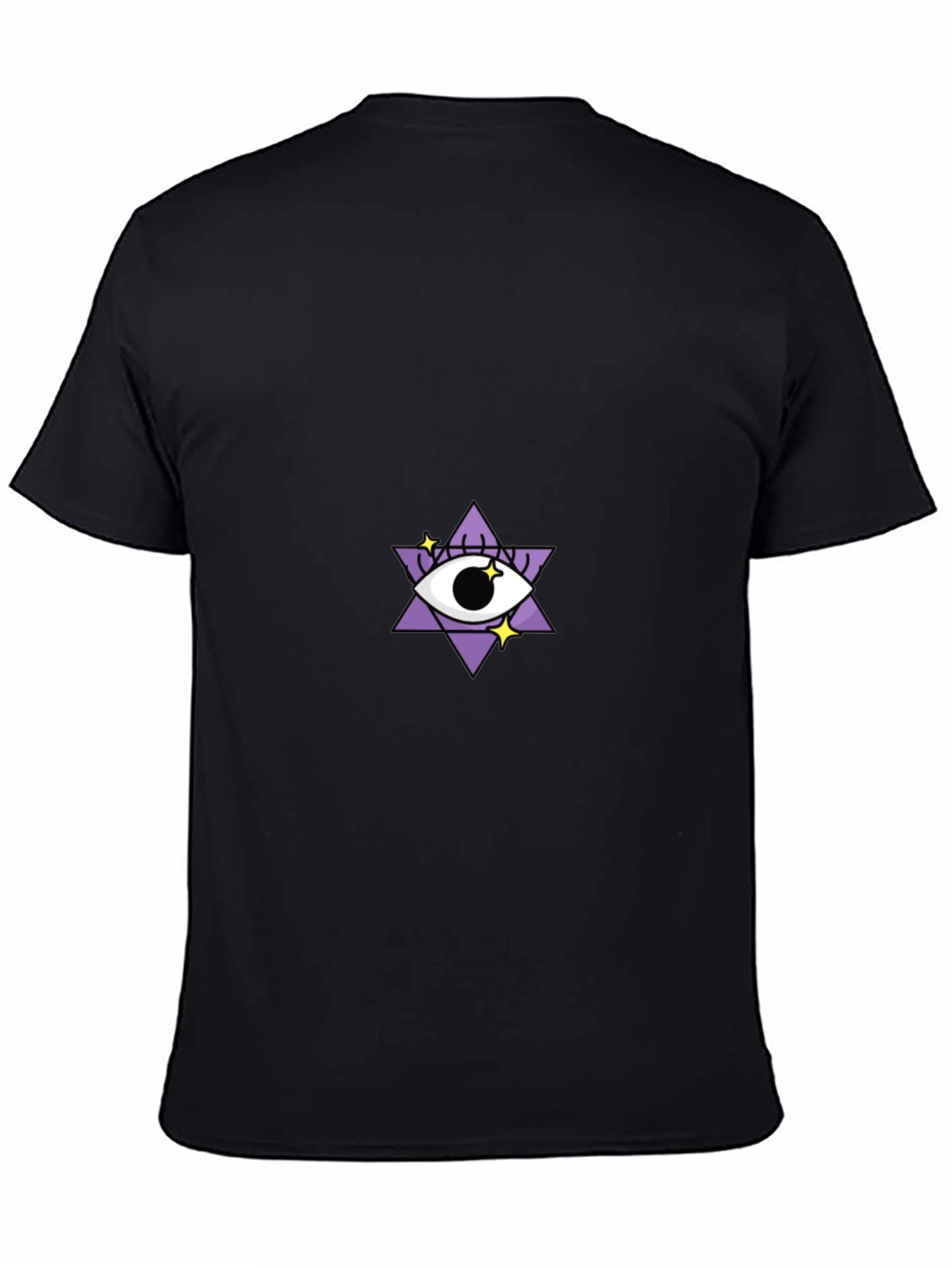 Eye Star Graphic Tee - Stylish Black T-Shirt