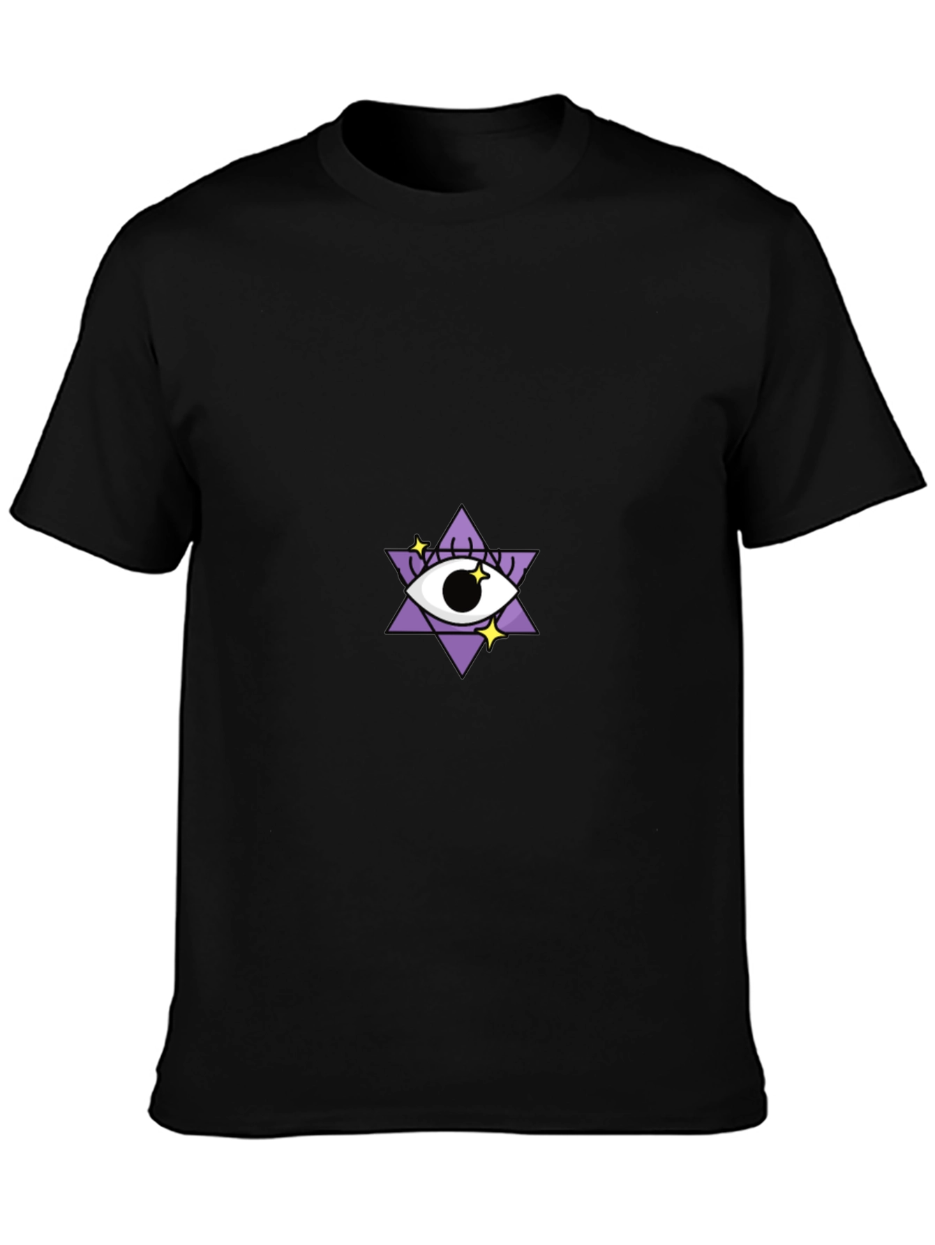 Eye Star Graphic Tee - Stylish Black T-Shirt