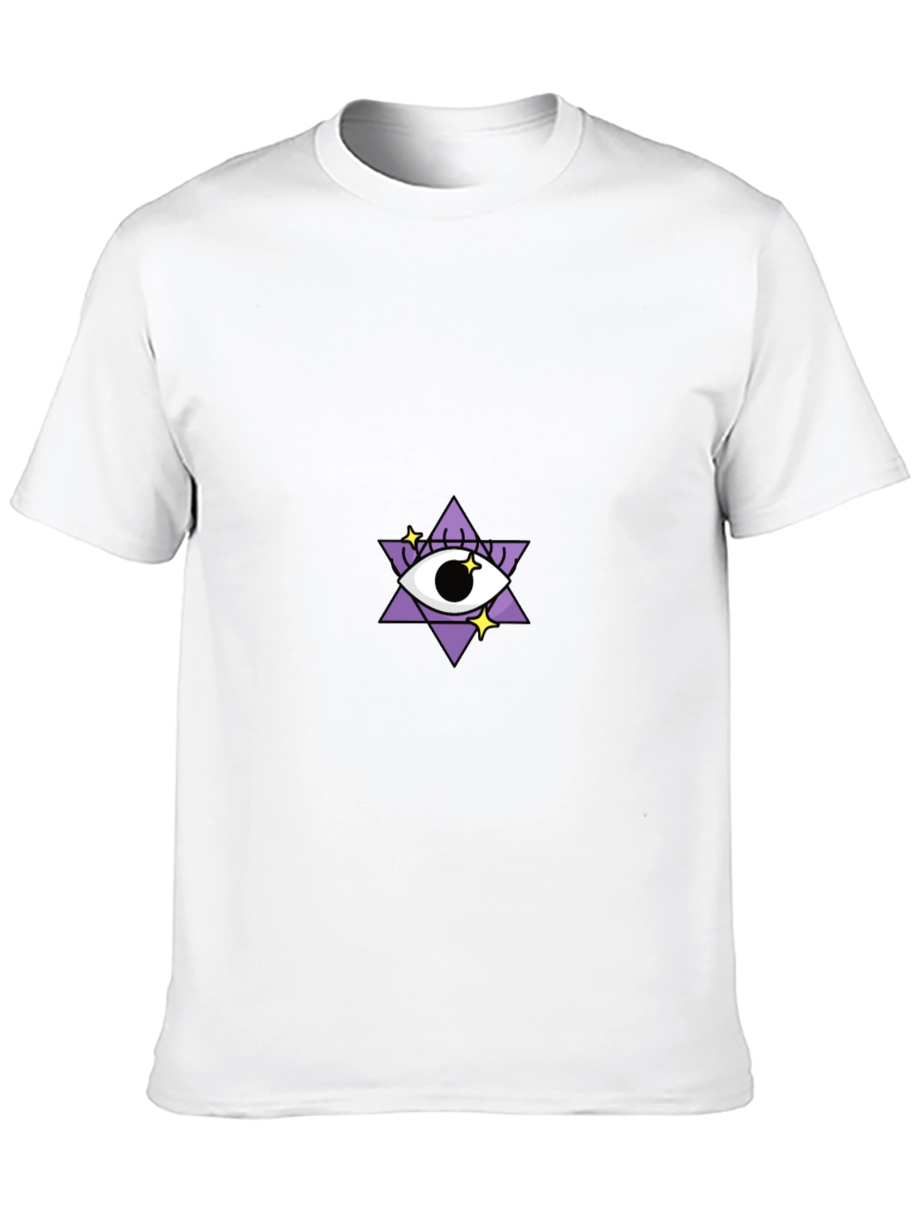 Eye Star Graphic Tee - Stylish Black T-Shirt