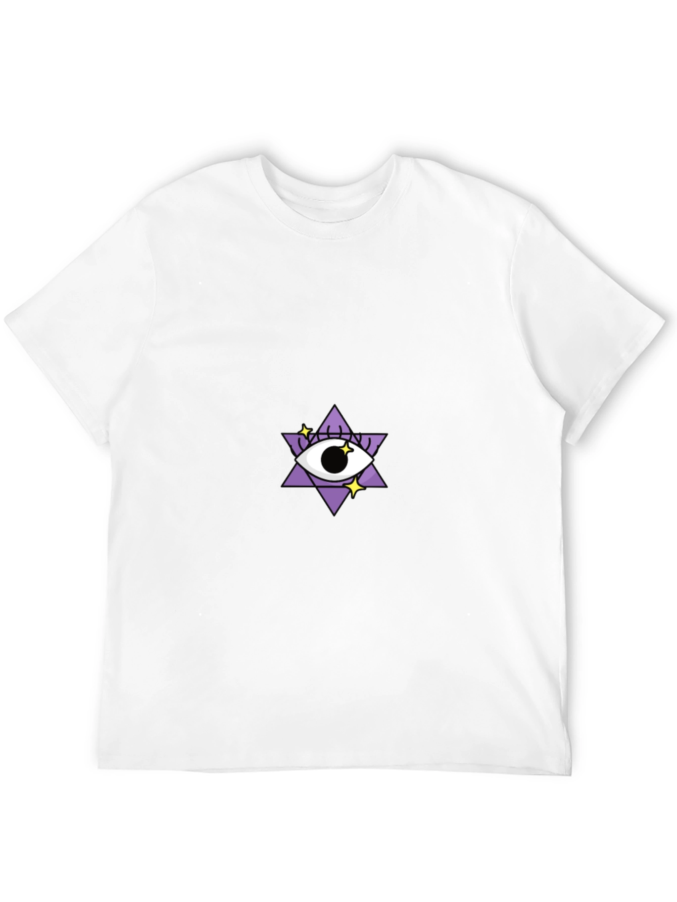 Eye Star Graphic Tee - Stylish Black T-Shirt