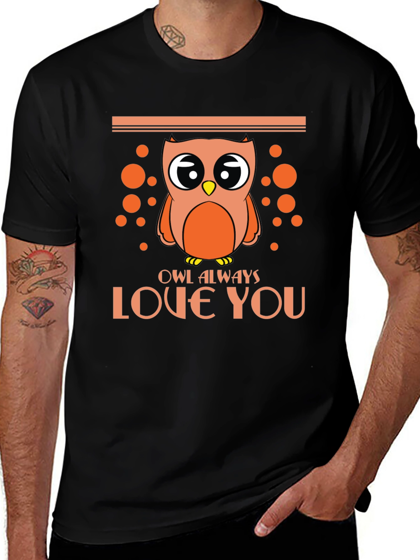 Owl Always Love You Black T-Shirt