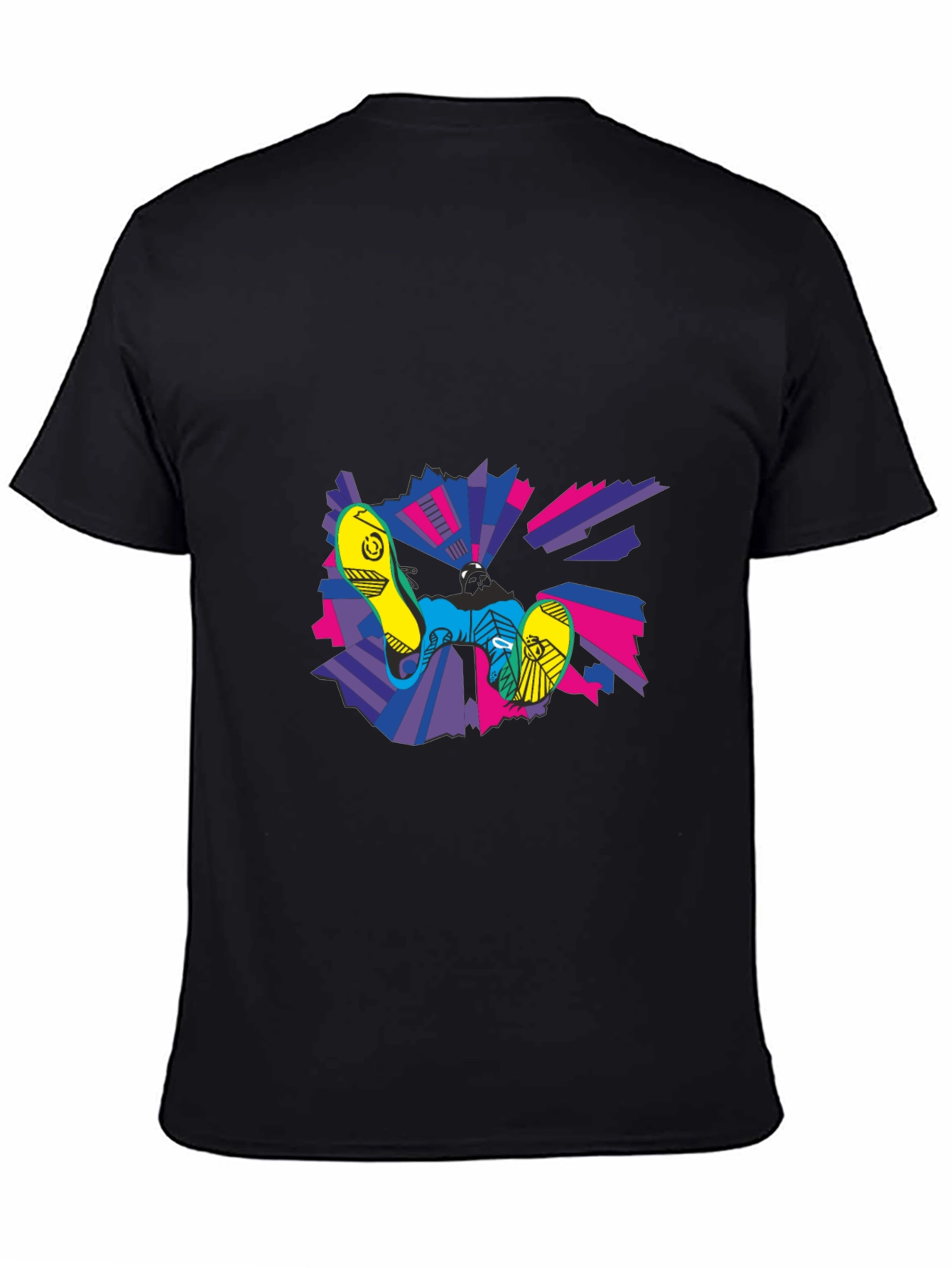 Abstract Graphic Print Crew Neck T-Shirt
