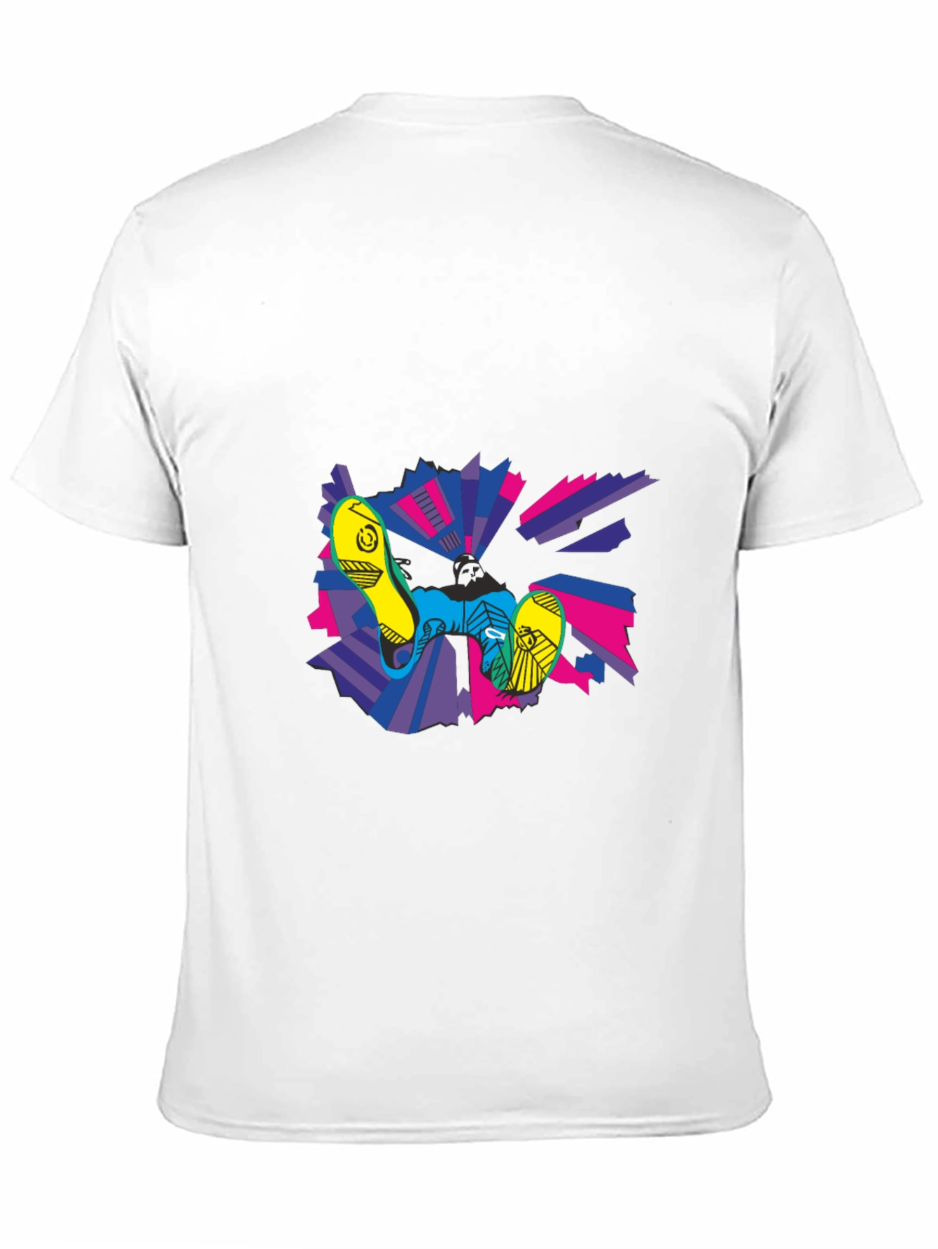 Abstract Graphic Print Crew Neck T-Shirt