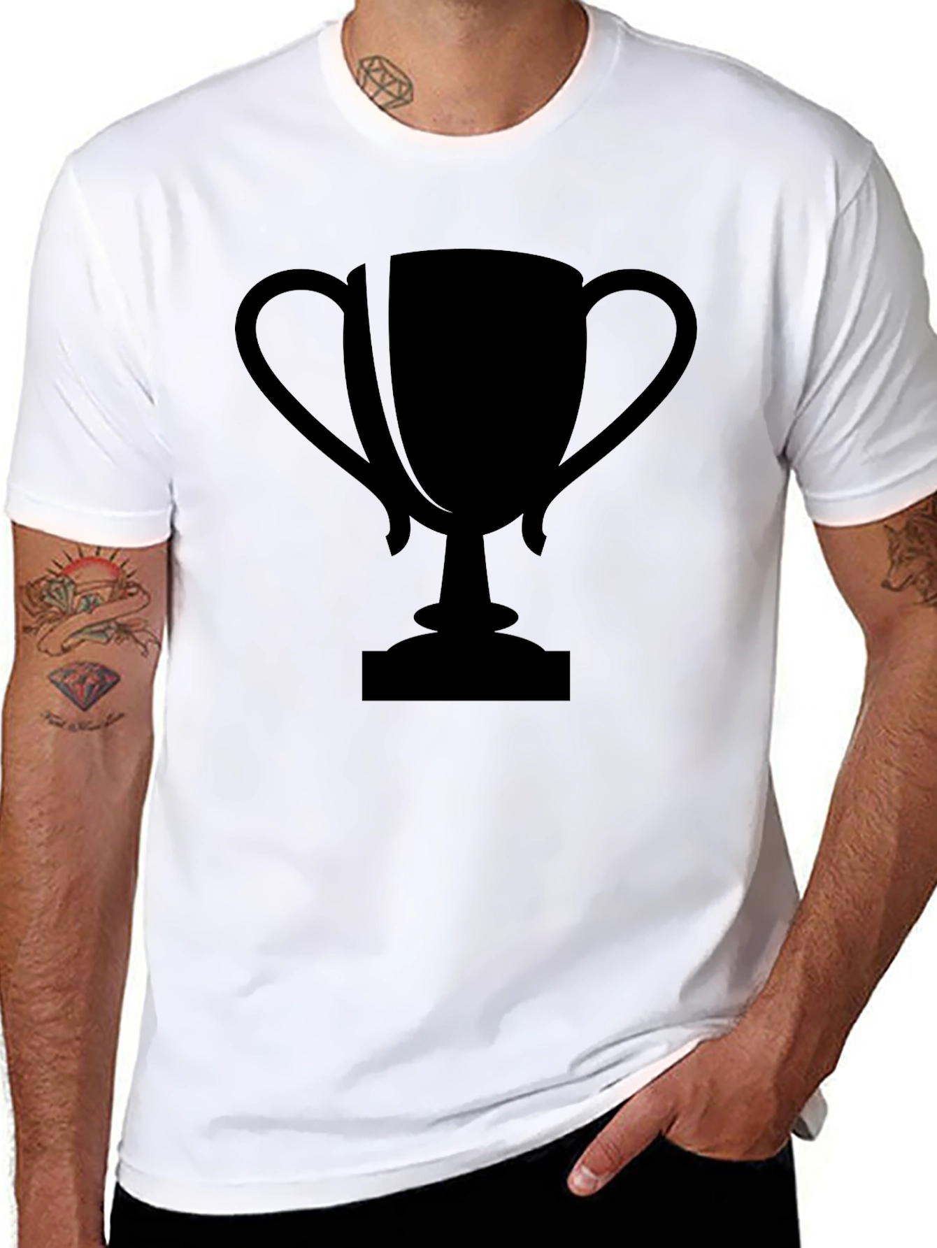 Black Trophy Graphic Tee - Winners Choice!