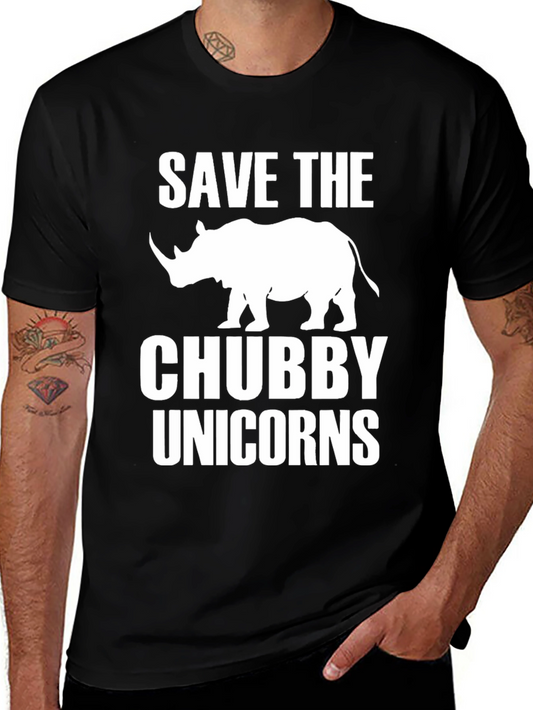 Save The Chubby Unicorns Tee - Rhino Conservation Shirt