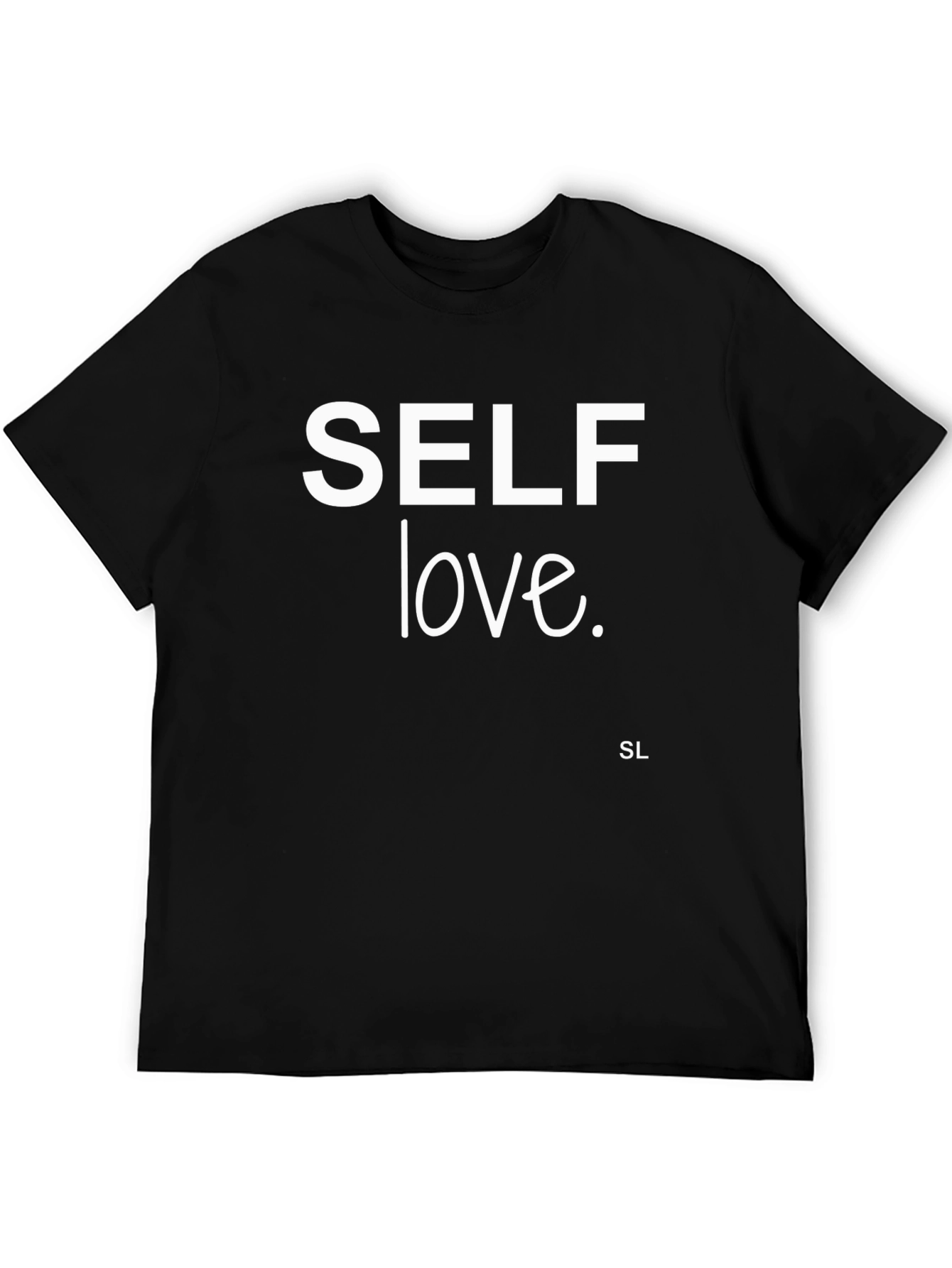 Self Love T-Shirt - Black Crew Neck