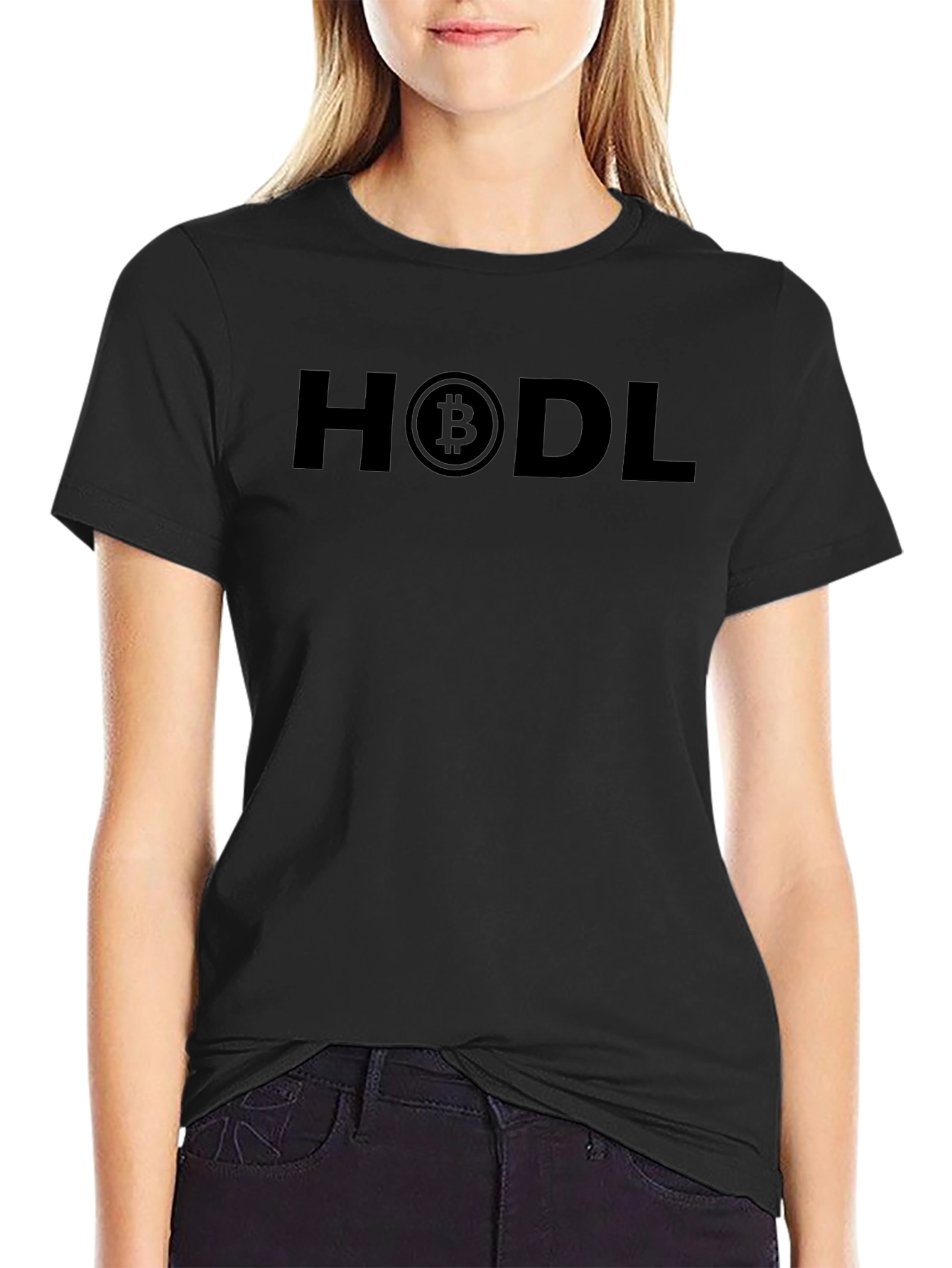 HODL Bitcoin Crypto T-Shirt - Black