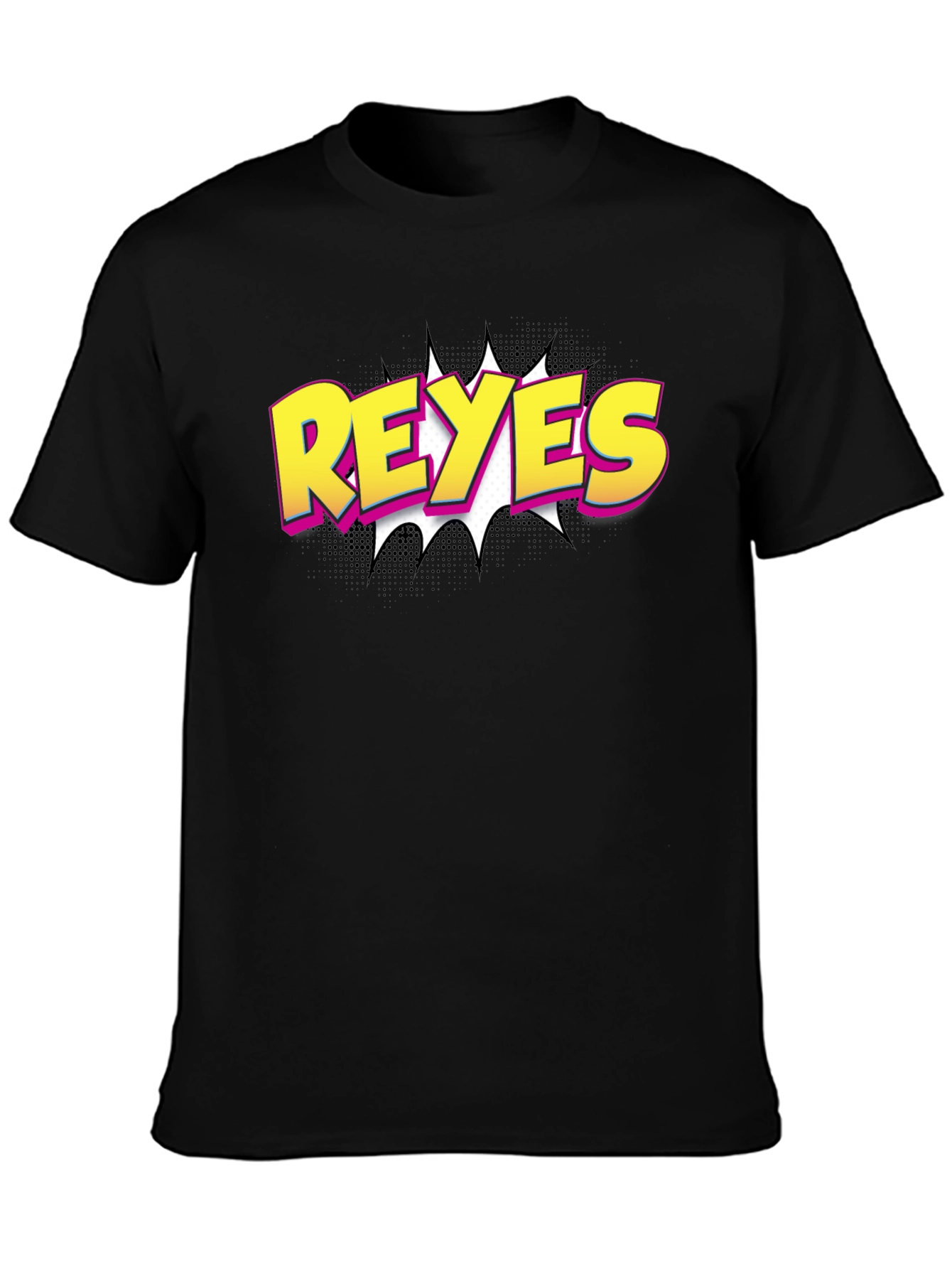 Reyes Comic Style Black T-Shirt