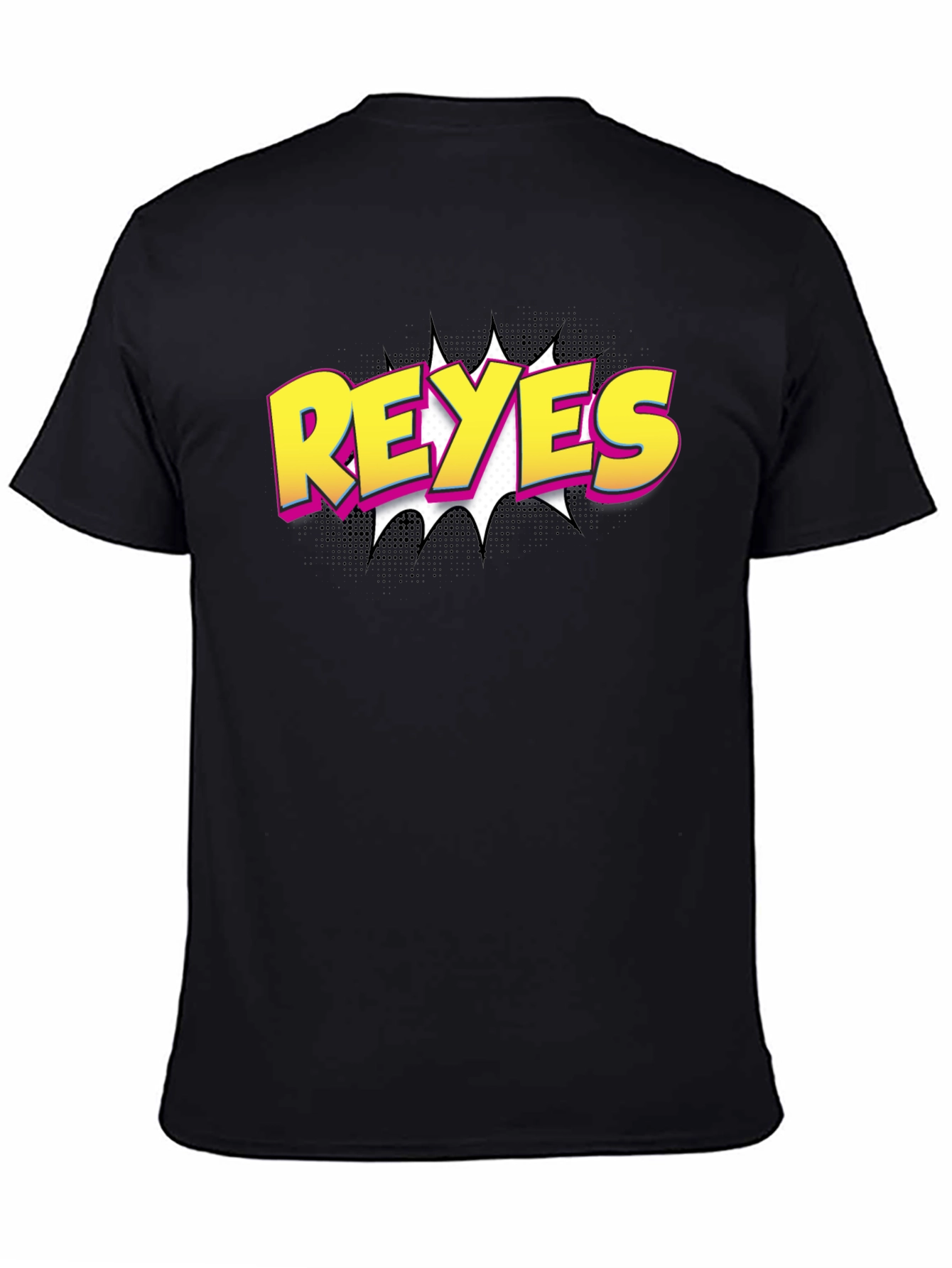 Reyes Comic Style Black T-Shirt