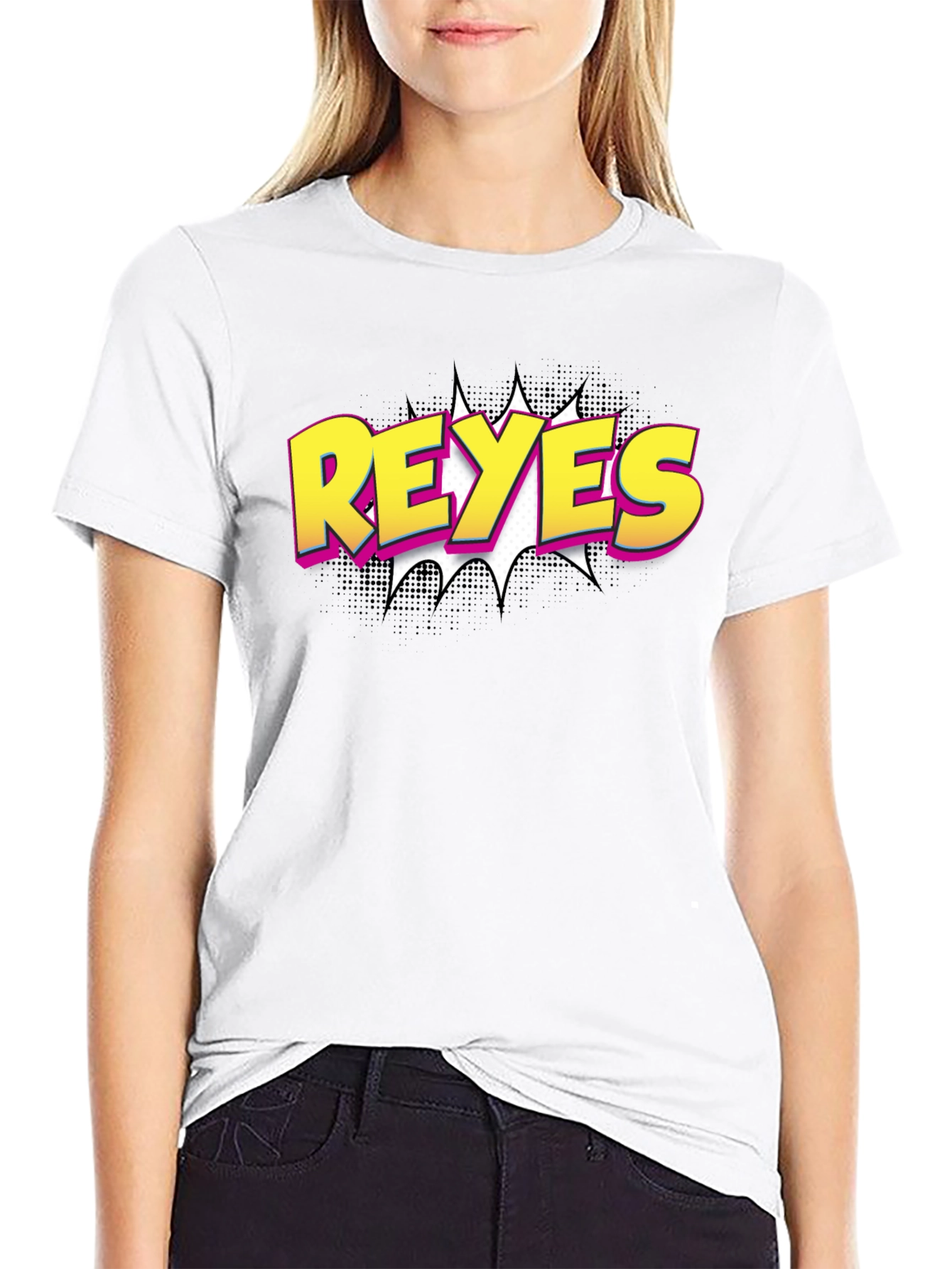 Reyes Comic Style Black T-Shirt