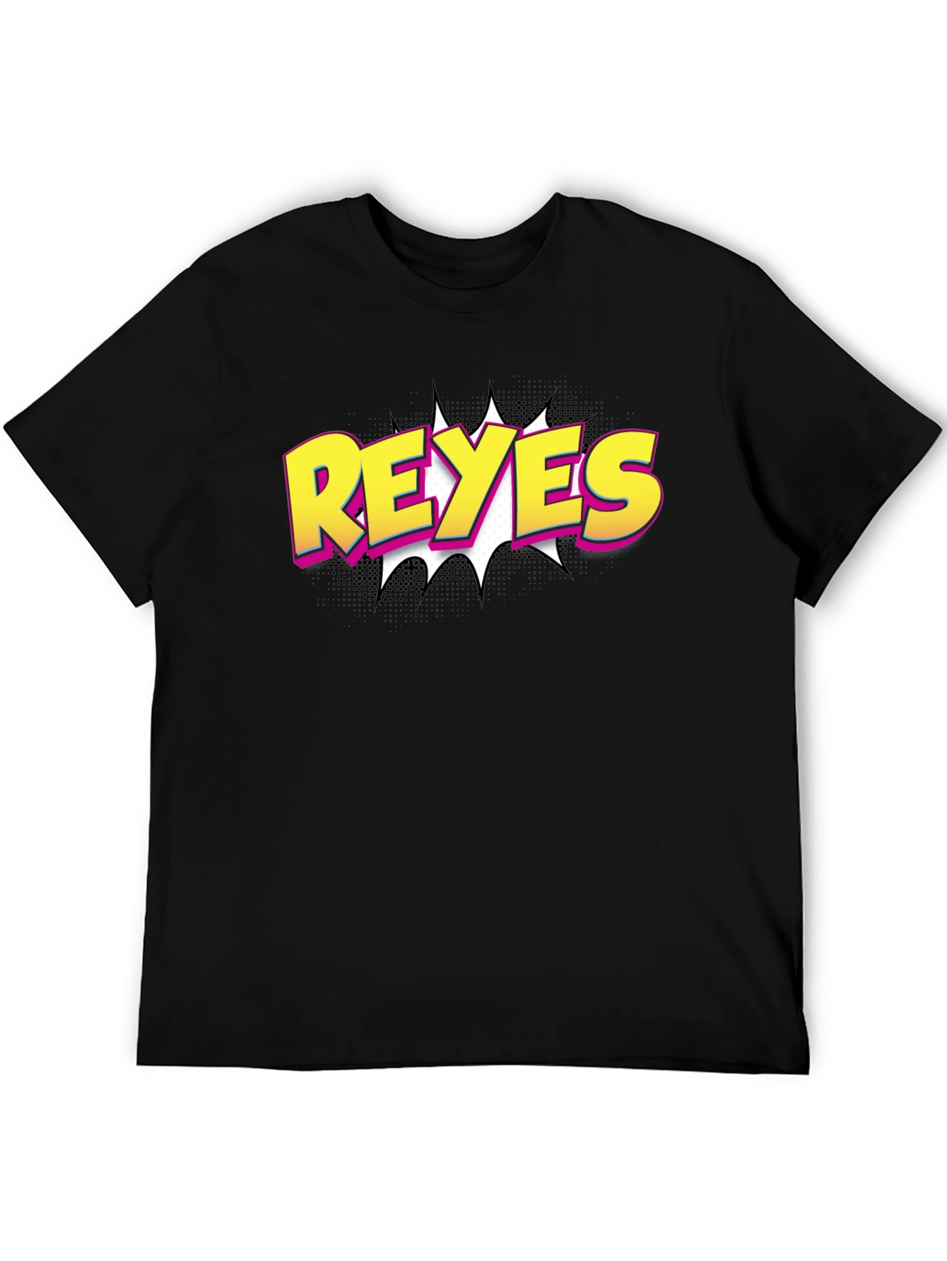 Reyes Comic Style Black T-Shirt