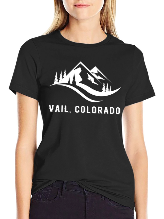 Vail Colorado Mountain Scene T-Shirt